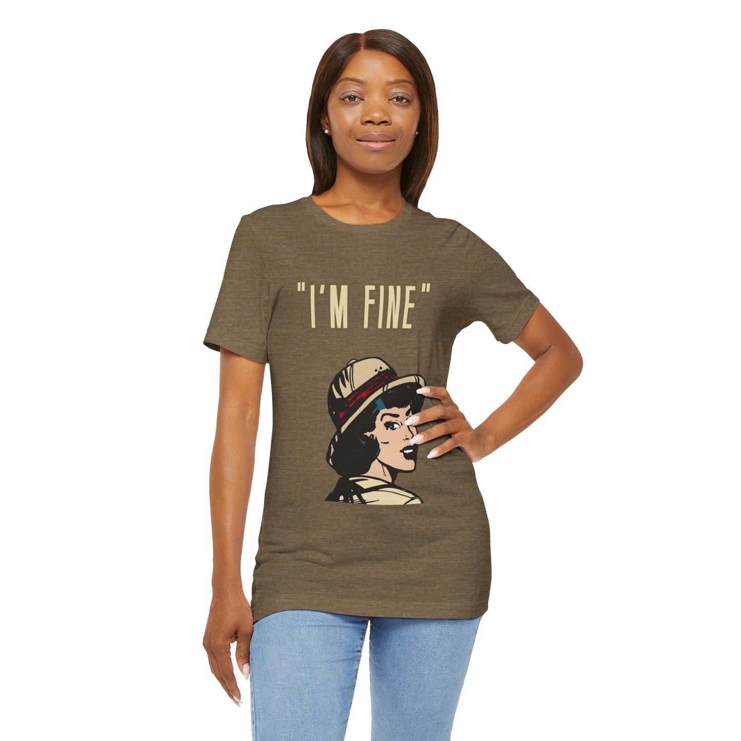 Funny I'm Fine Unisex Tee