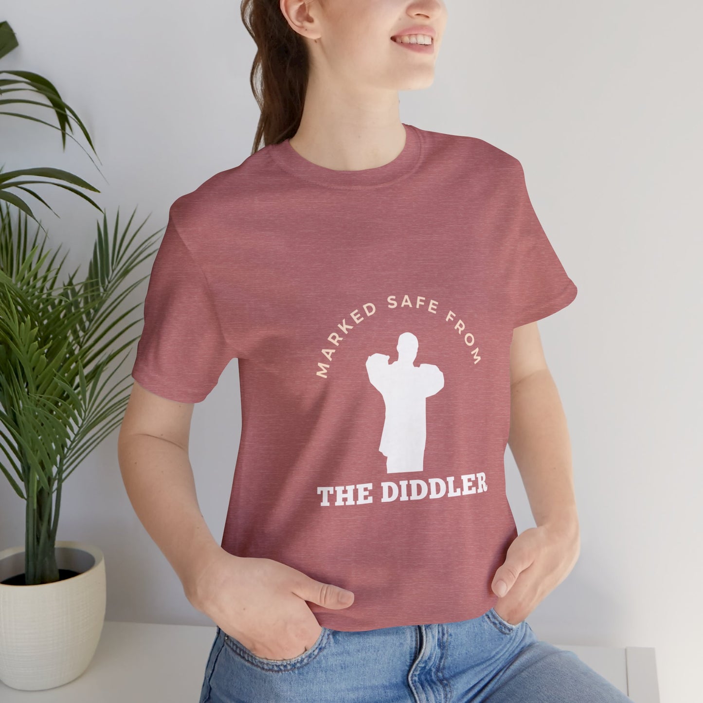 Funny "Marked safe from the Diddler" Unisex T-Shirt