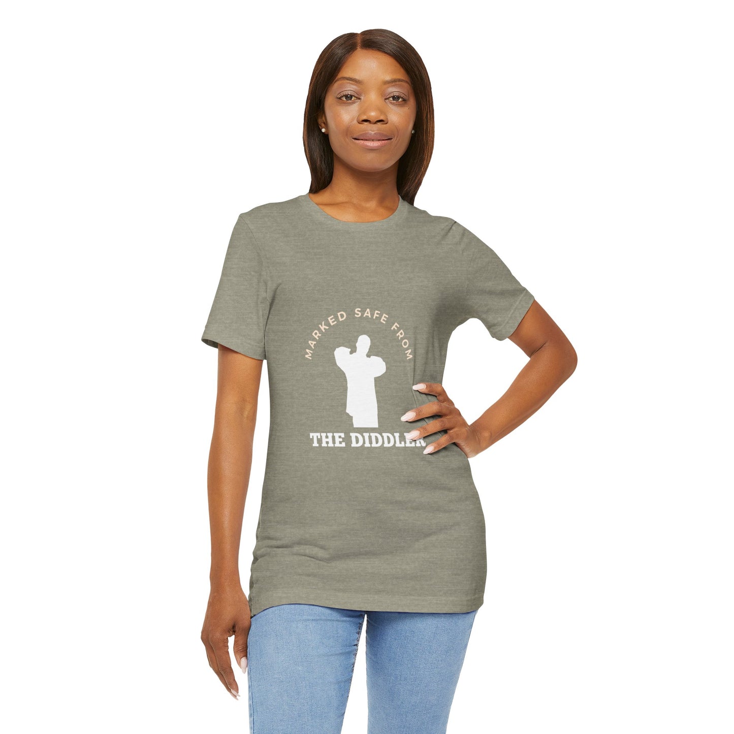 Funny "Marked safe from the Diddler" Unisex T-Shirt