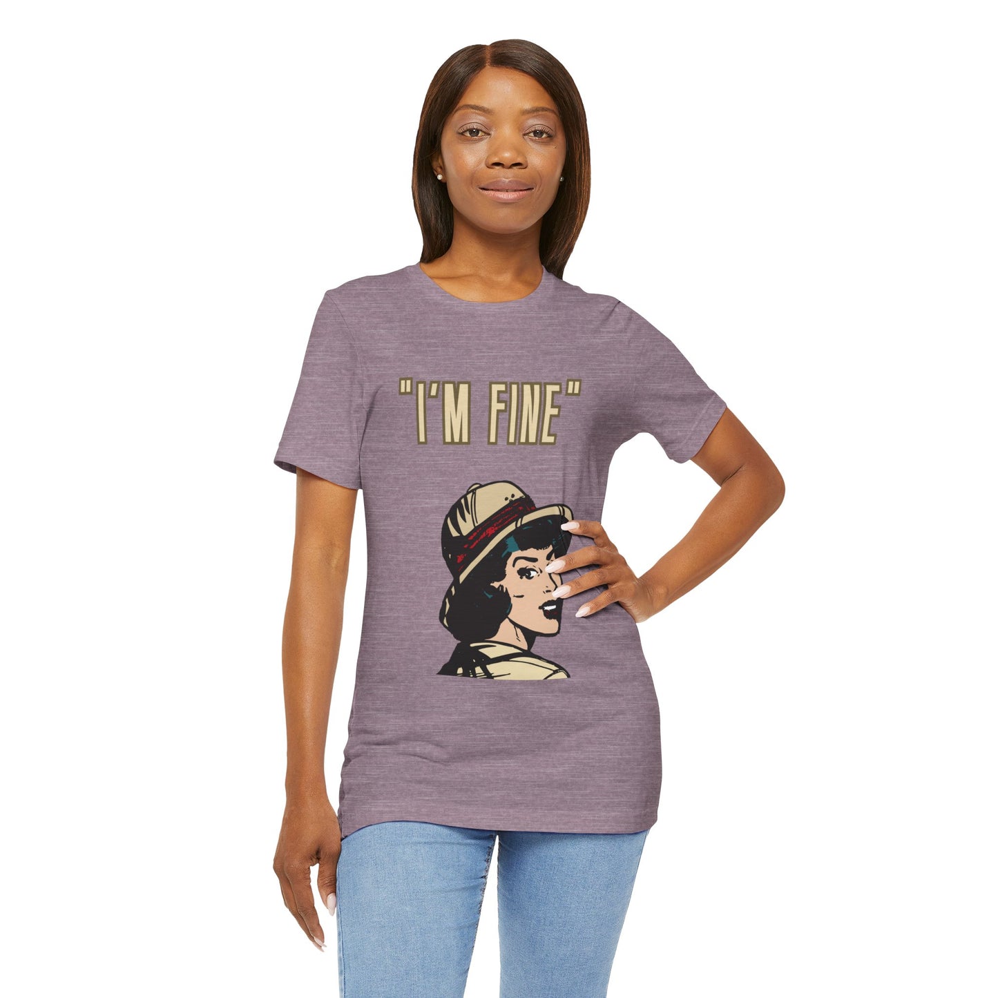 Funny I'm Fine Unisex Tee