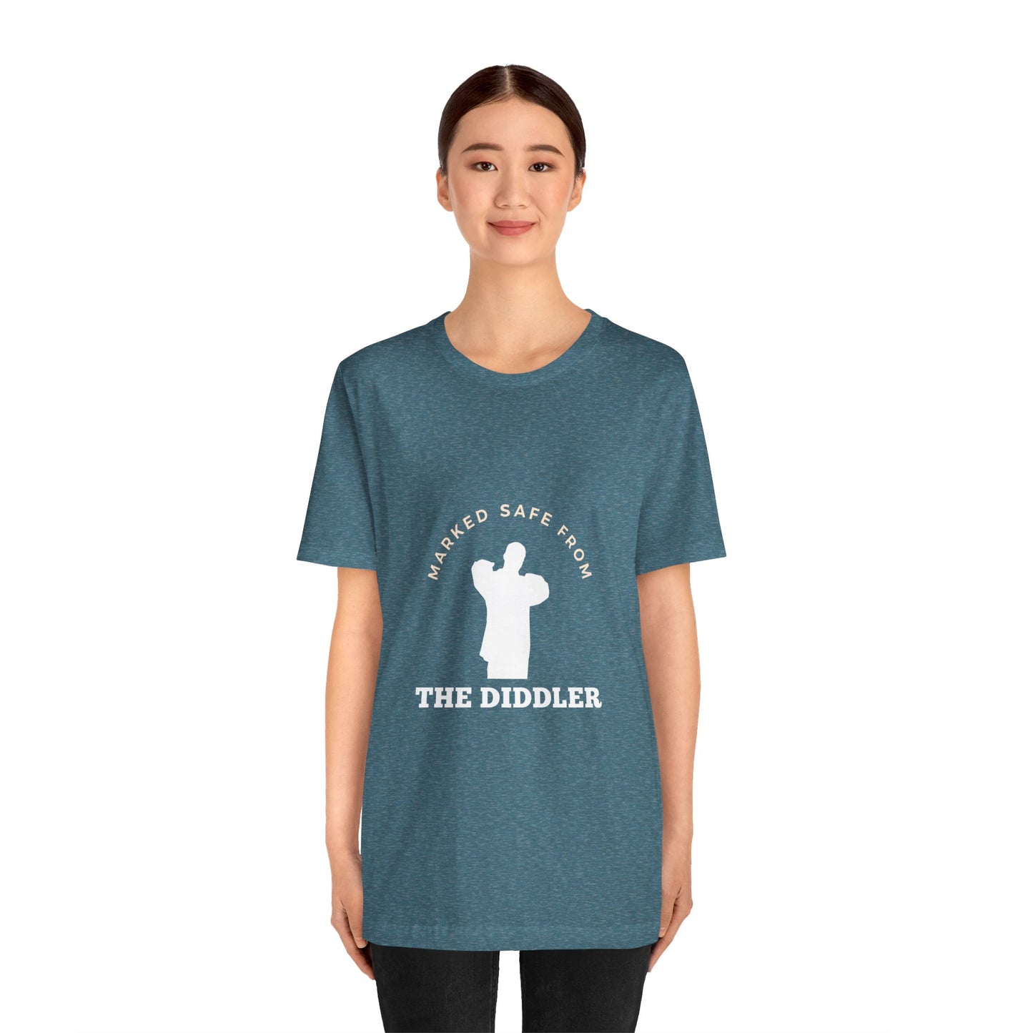 Funny "Marked safe from the Diddler" Unisex T-Shirt