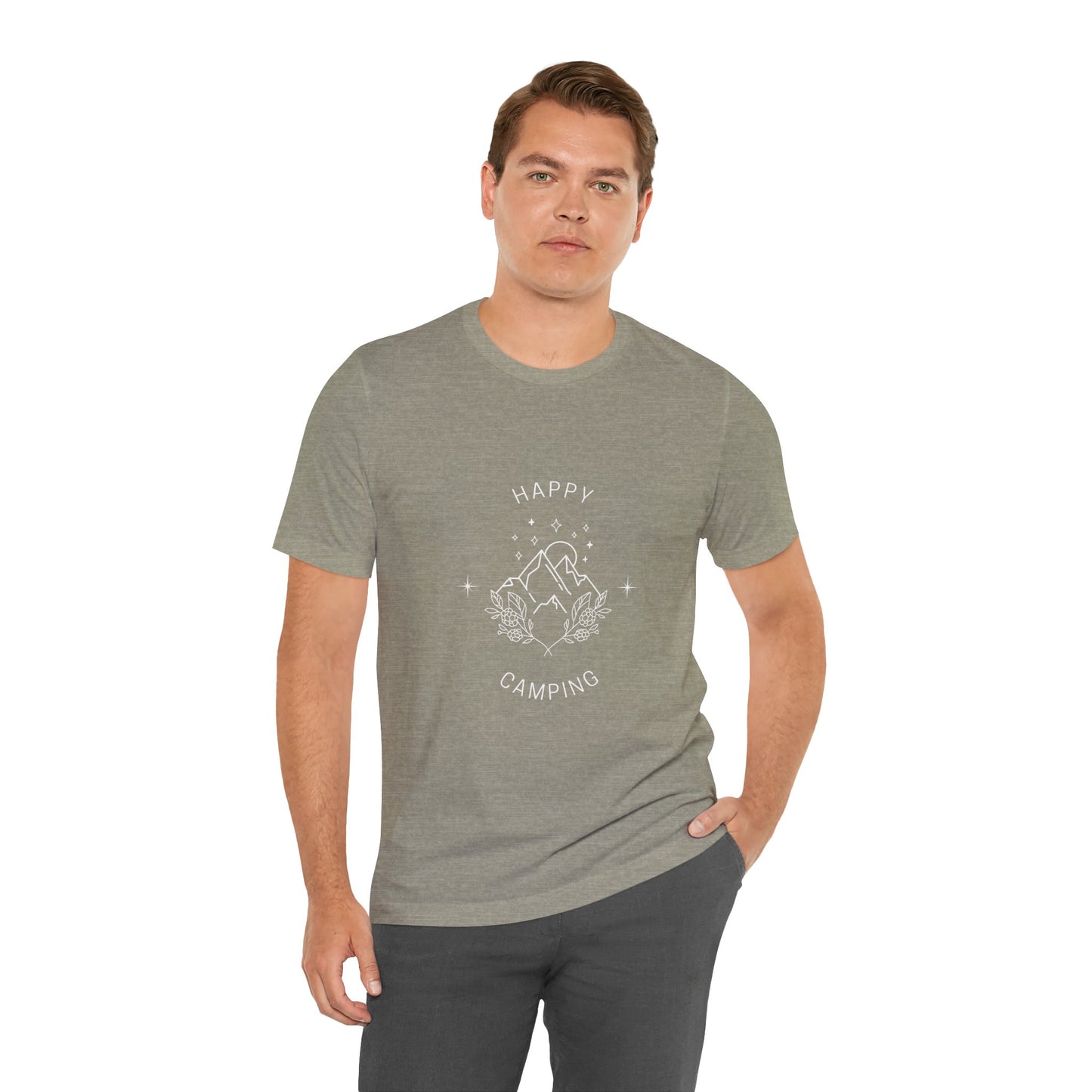 Happy Camping Unisex Short Sleeve Tee