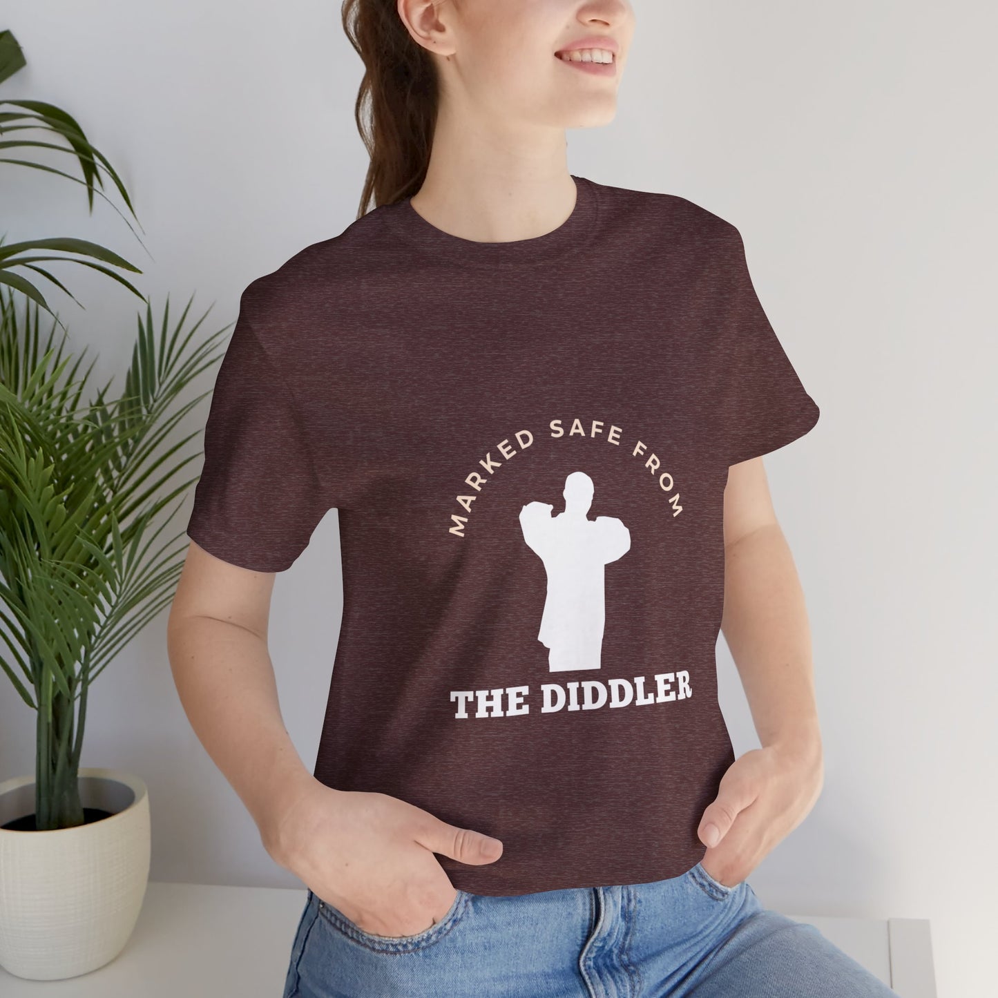 Funny "Marked safe from the Diddler" Unisex T-Shirt