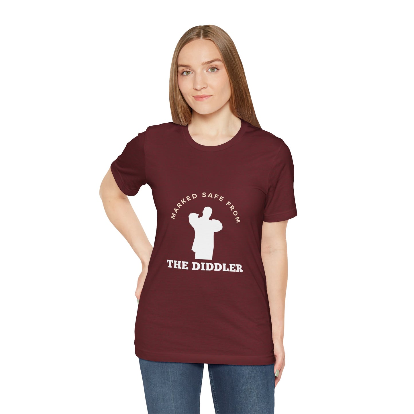 Funny "Marked safe from the Diddler" Unisex T-Shirt