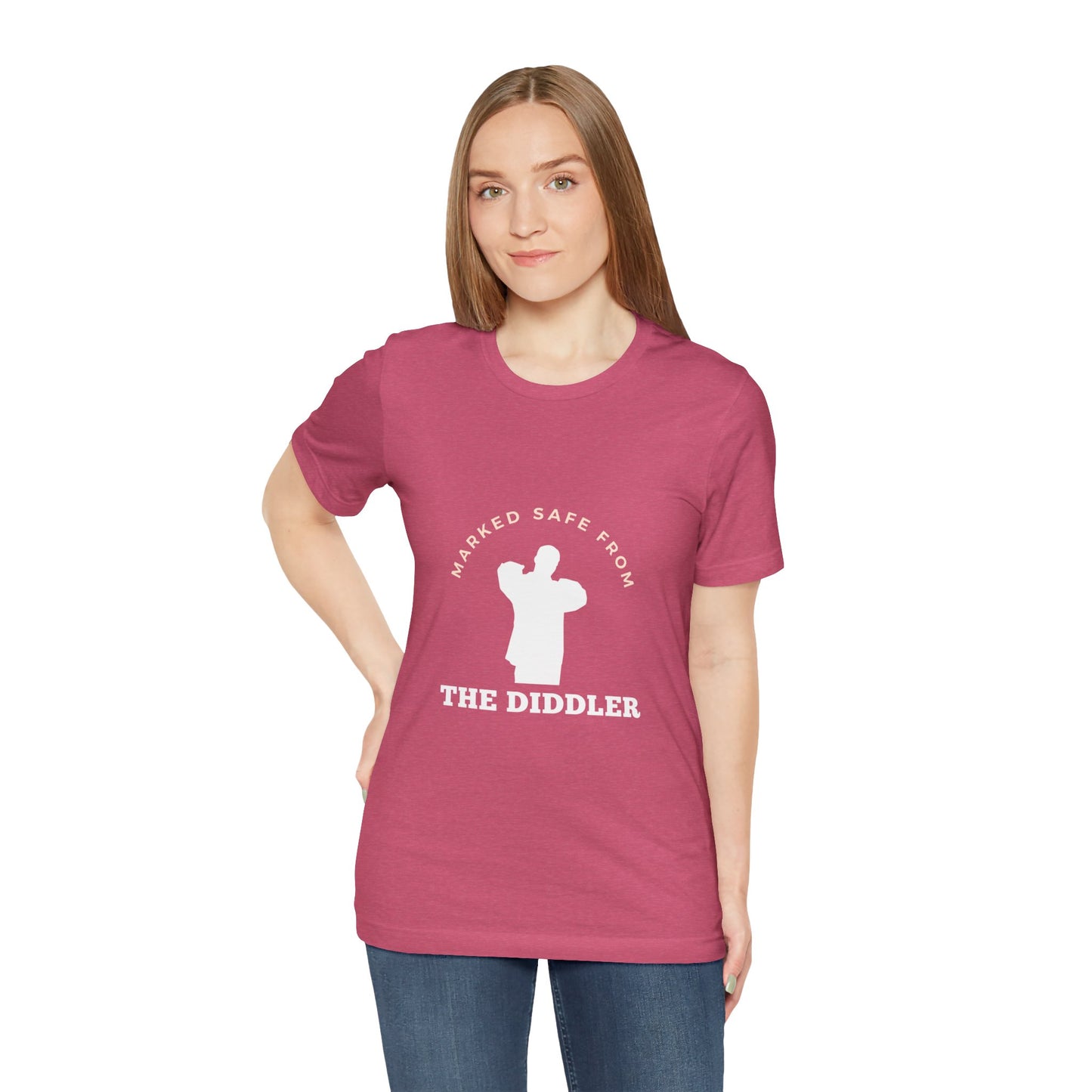 Funny "Marked safe from the Diddler" Unisex T-Shirt