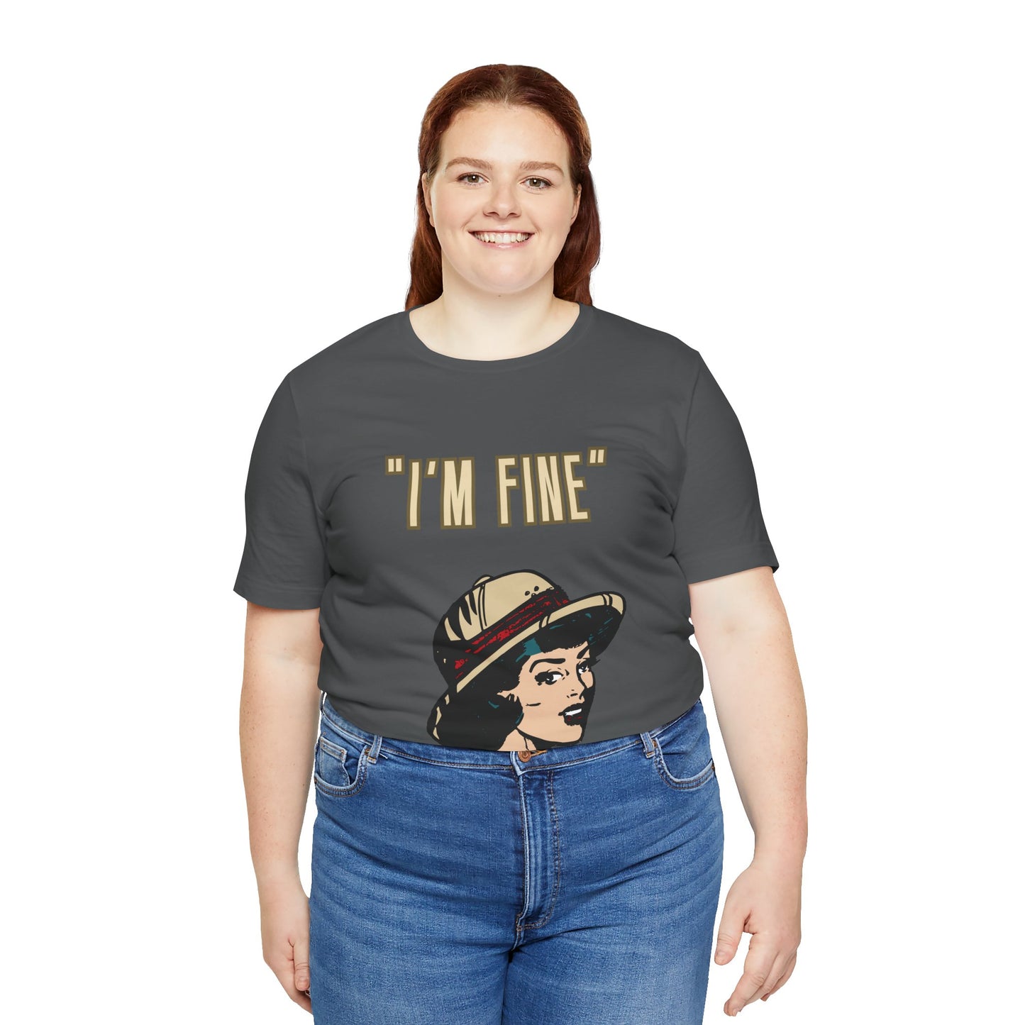 Funny I'm Fine Unisex Tee