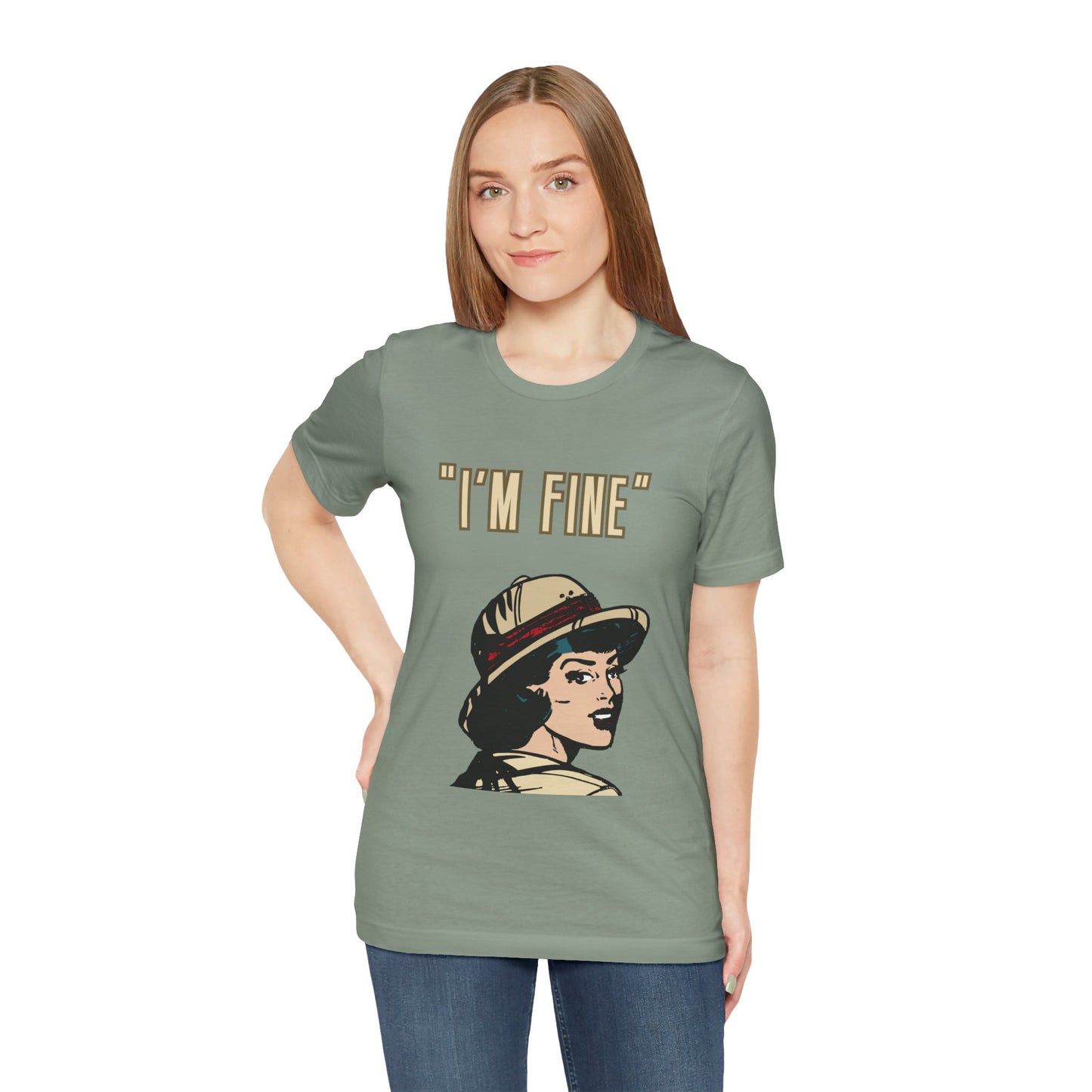 Funny I'm Fine Unisex Tee