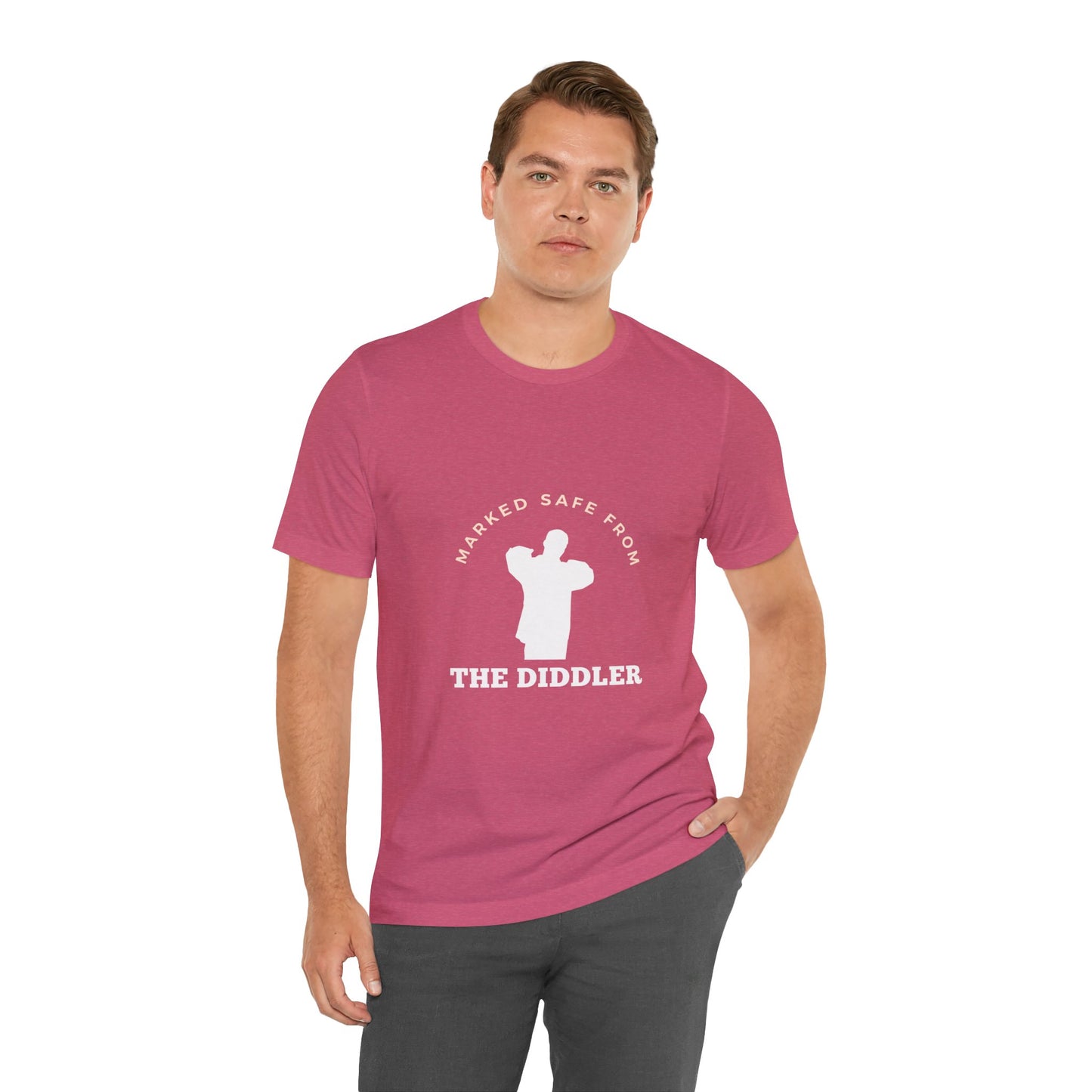 Funny "Marked safe from the Diddler" Unisex T-Shirt