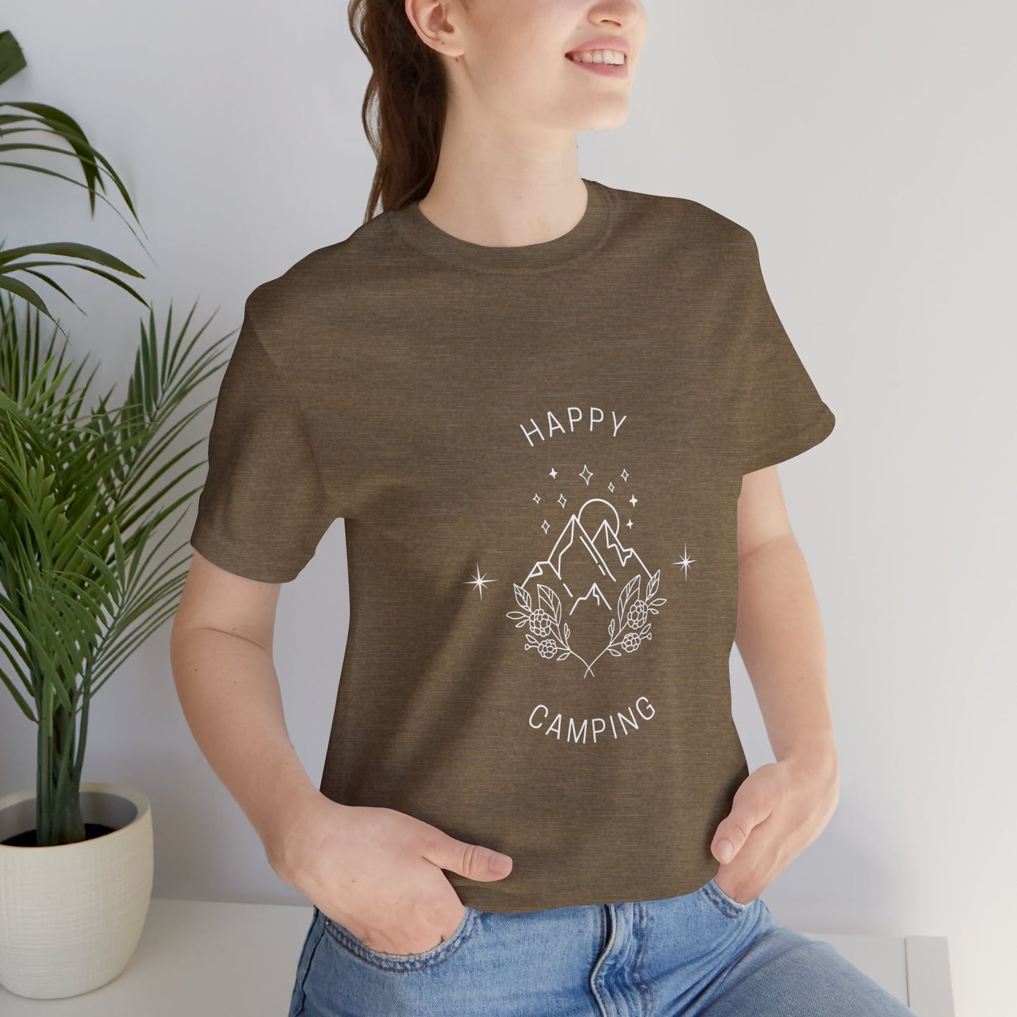 Happy Camping Unisex Short Sleeve Tee