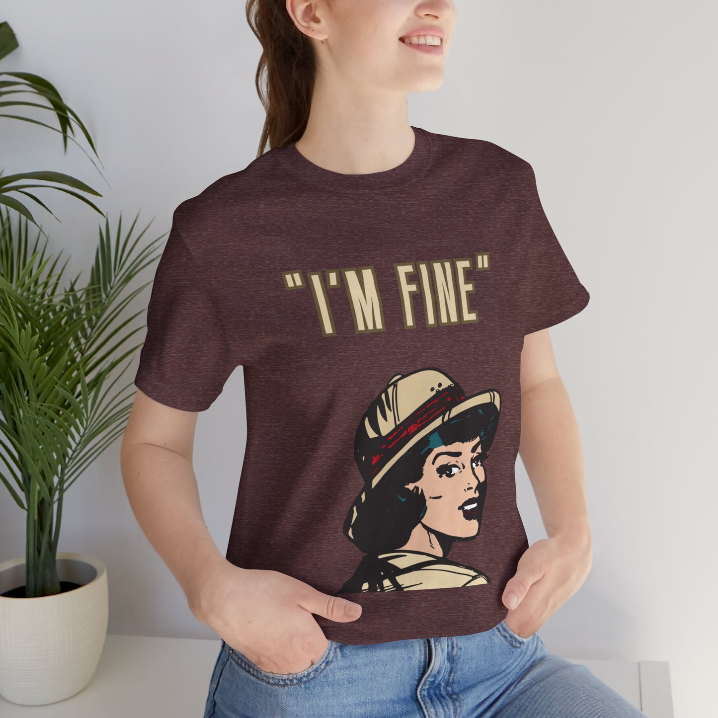 Funny I'm Fine Unisex Tee