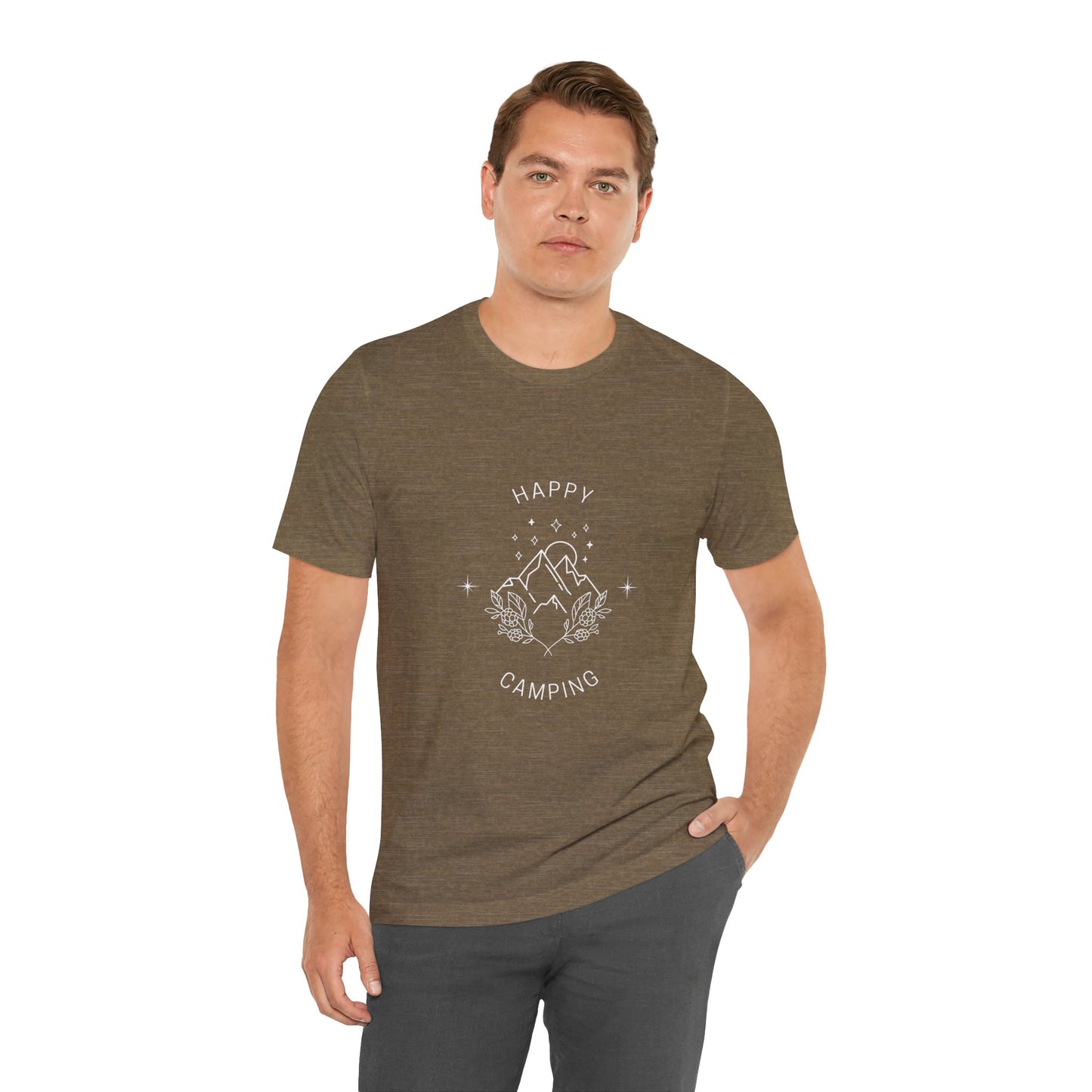 Happy Camping Unisex Short Sleeve Tee