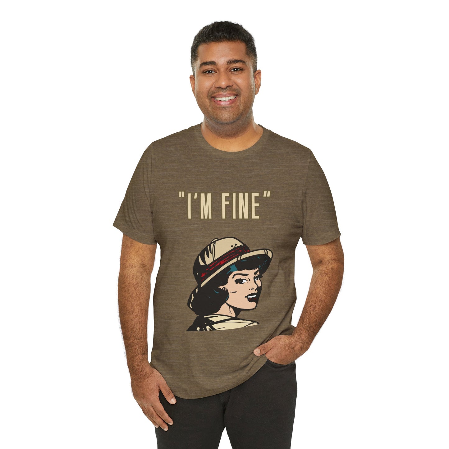 Funny I'm Fine Unisex Tee