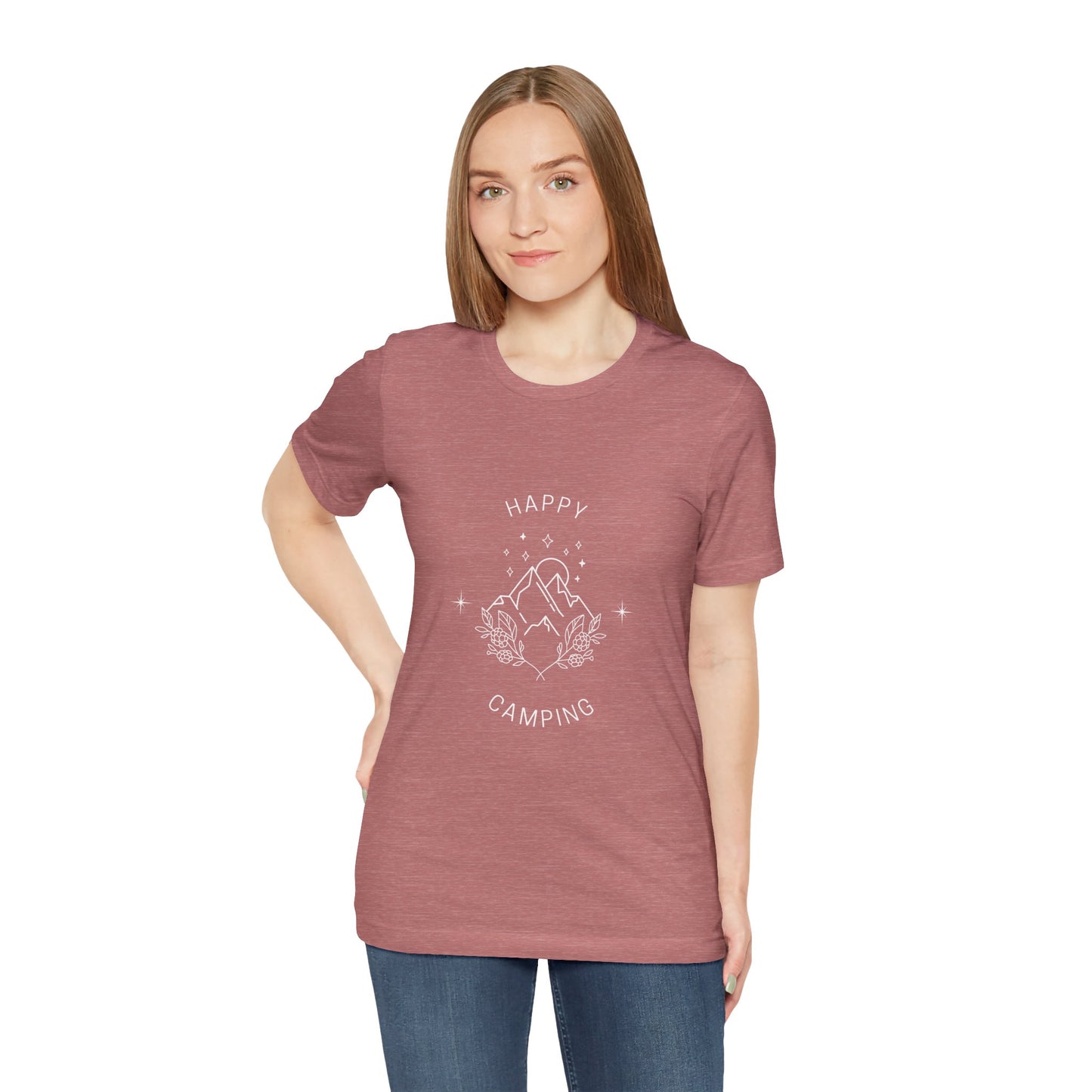 Happy Camping Unisex Short Sleeve Tee