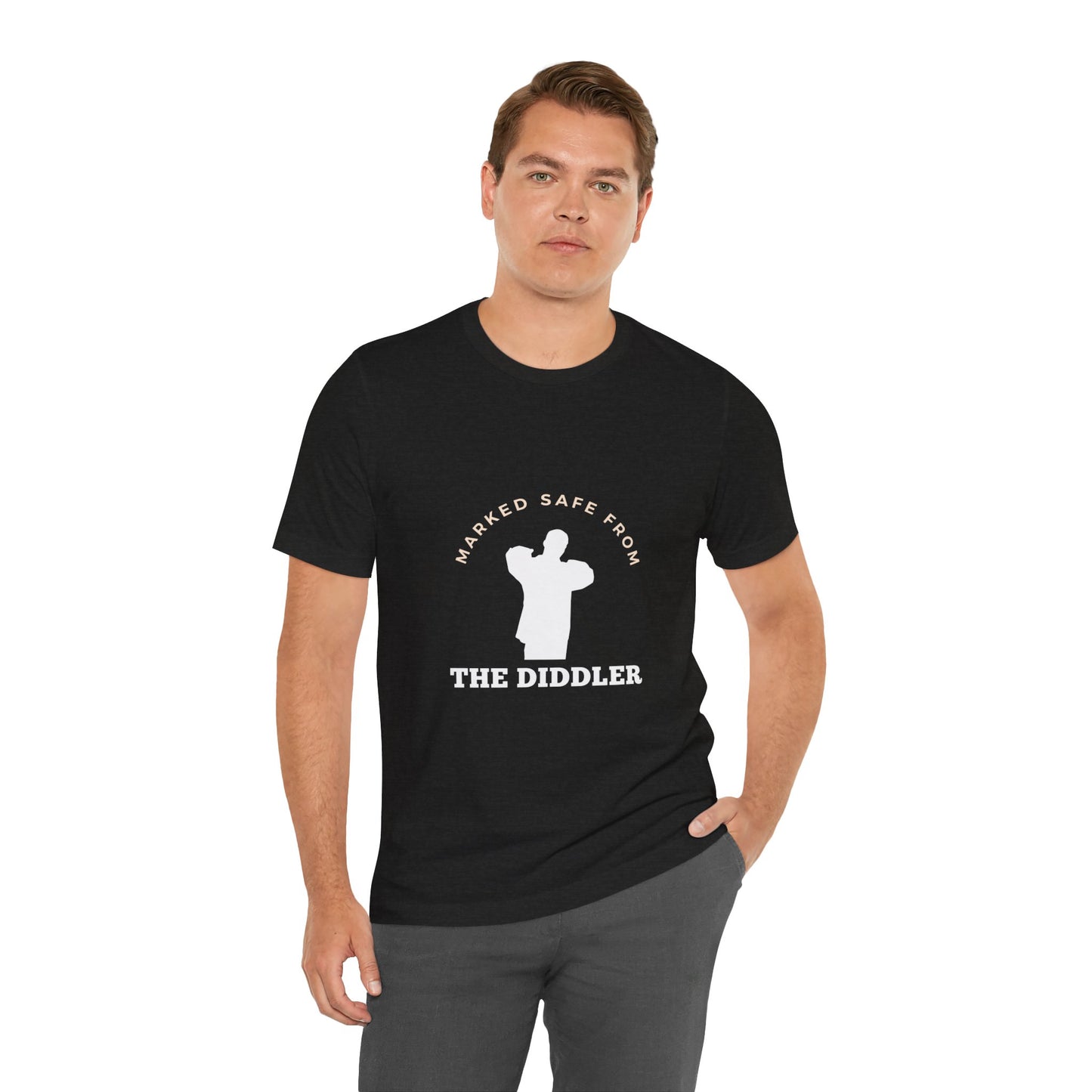 Funny "Marked safe from the Diddler" Unisex T-Shirt