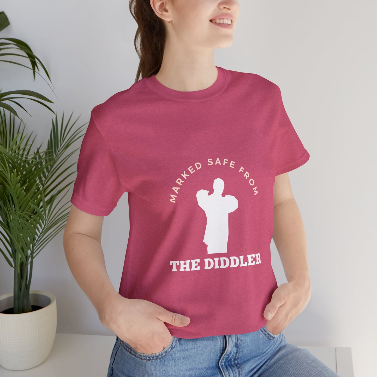 Funny "Marked safe from the Diddler" Unisex T-Shirt