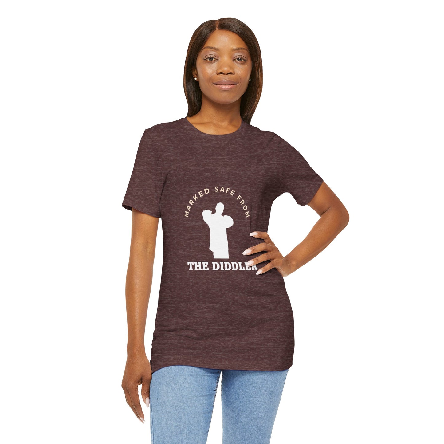 Funny "Marked safe from the Diddler" Unisex T-Shirt