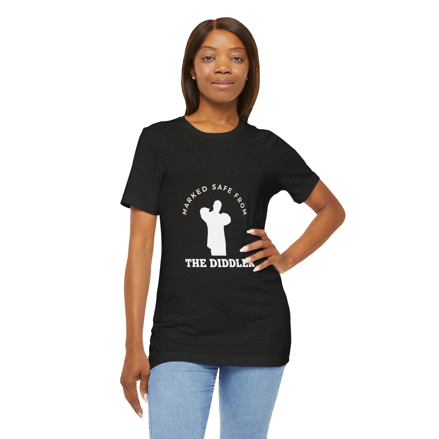 Funny "Marked safe from the Diddler" Unisex T-Shirt