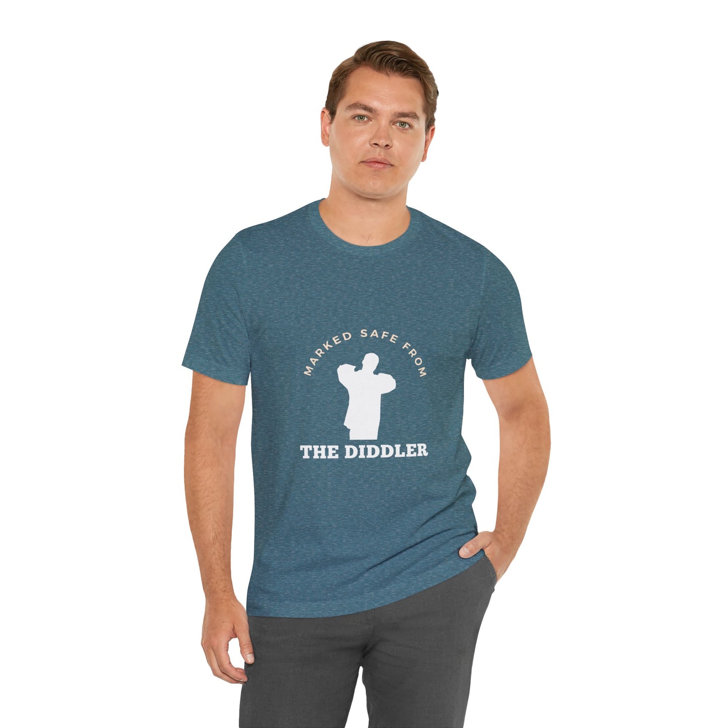 Funny "Marked safe from the Diddler" Unisex T-Shirt