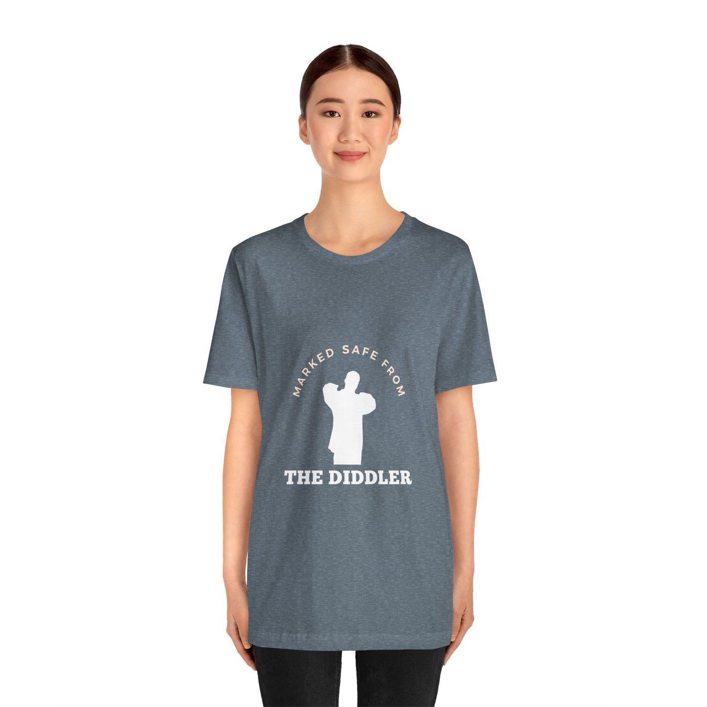 Funny "Marked safe from the Diddler" Unisex T-Shirt