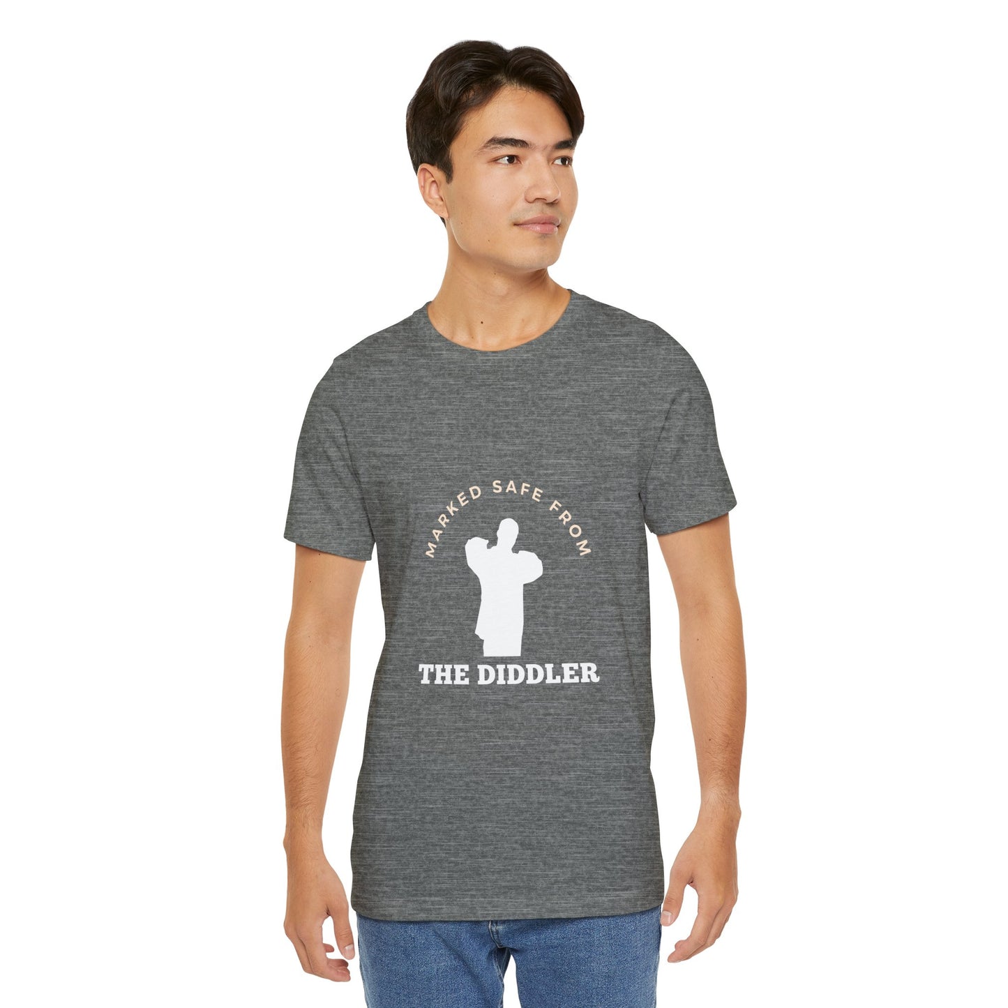 Funny "Marked safe from the Diddler" Unisex T-Shirt