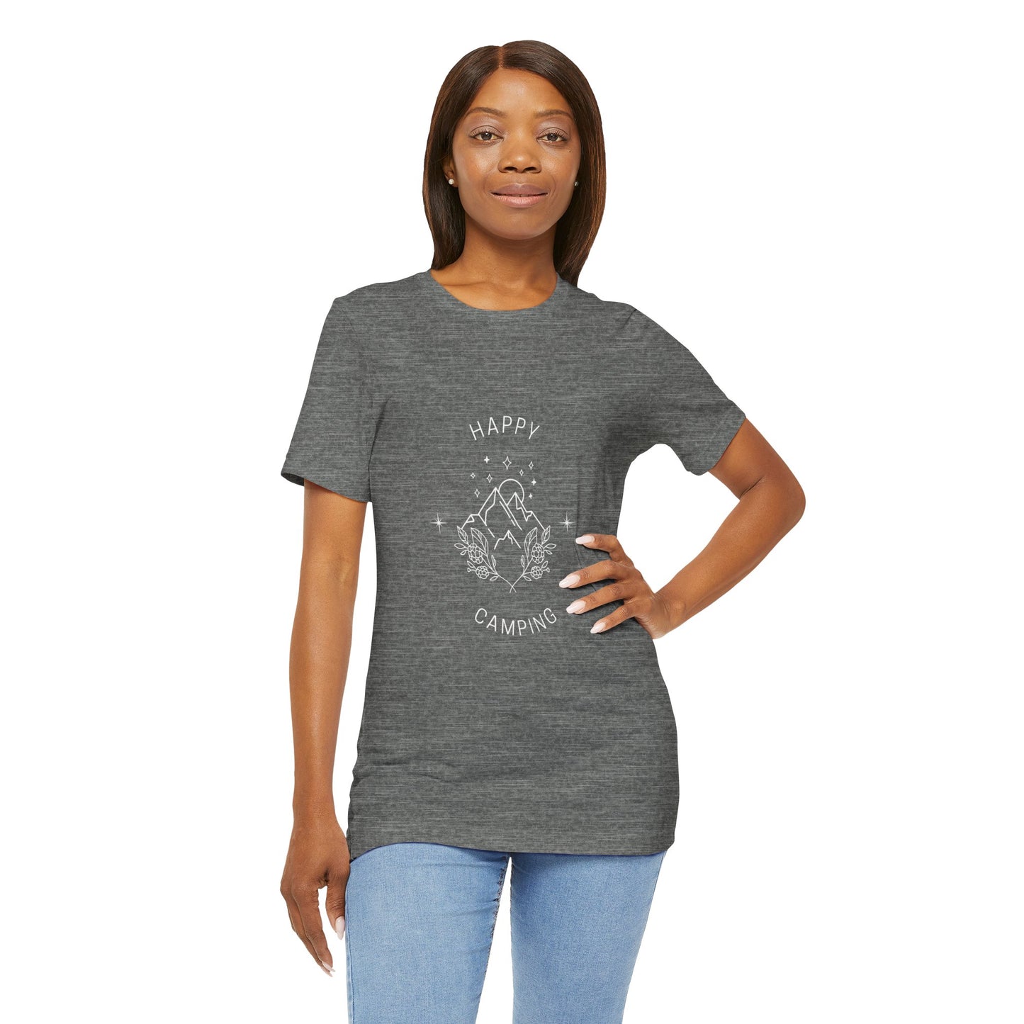 Happy Camping Unisex Short Sleeve Tee