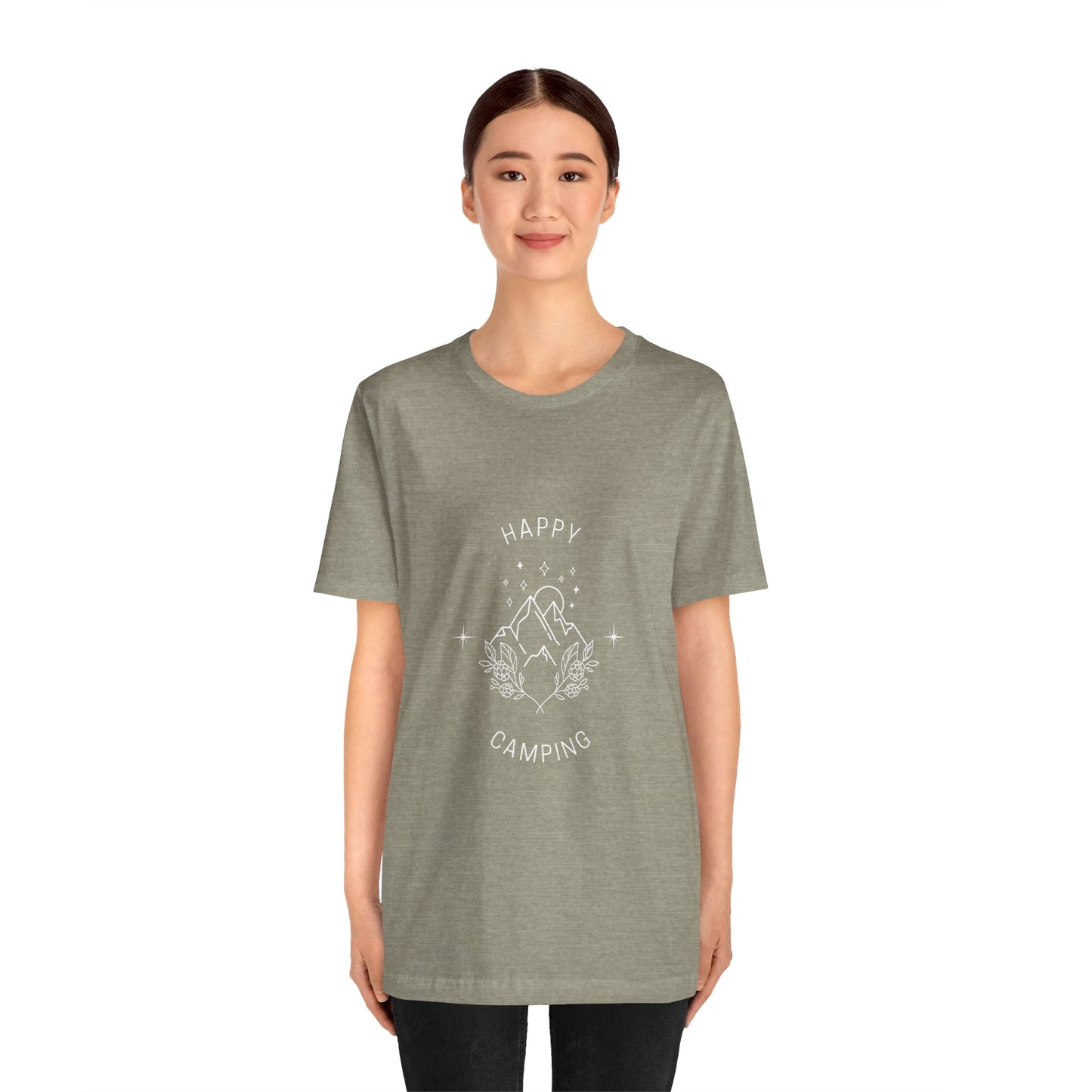 Happy Camping Unisex Short Sleeve Tee