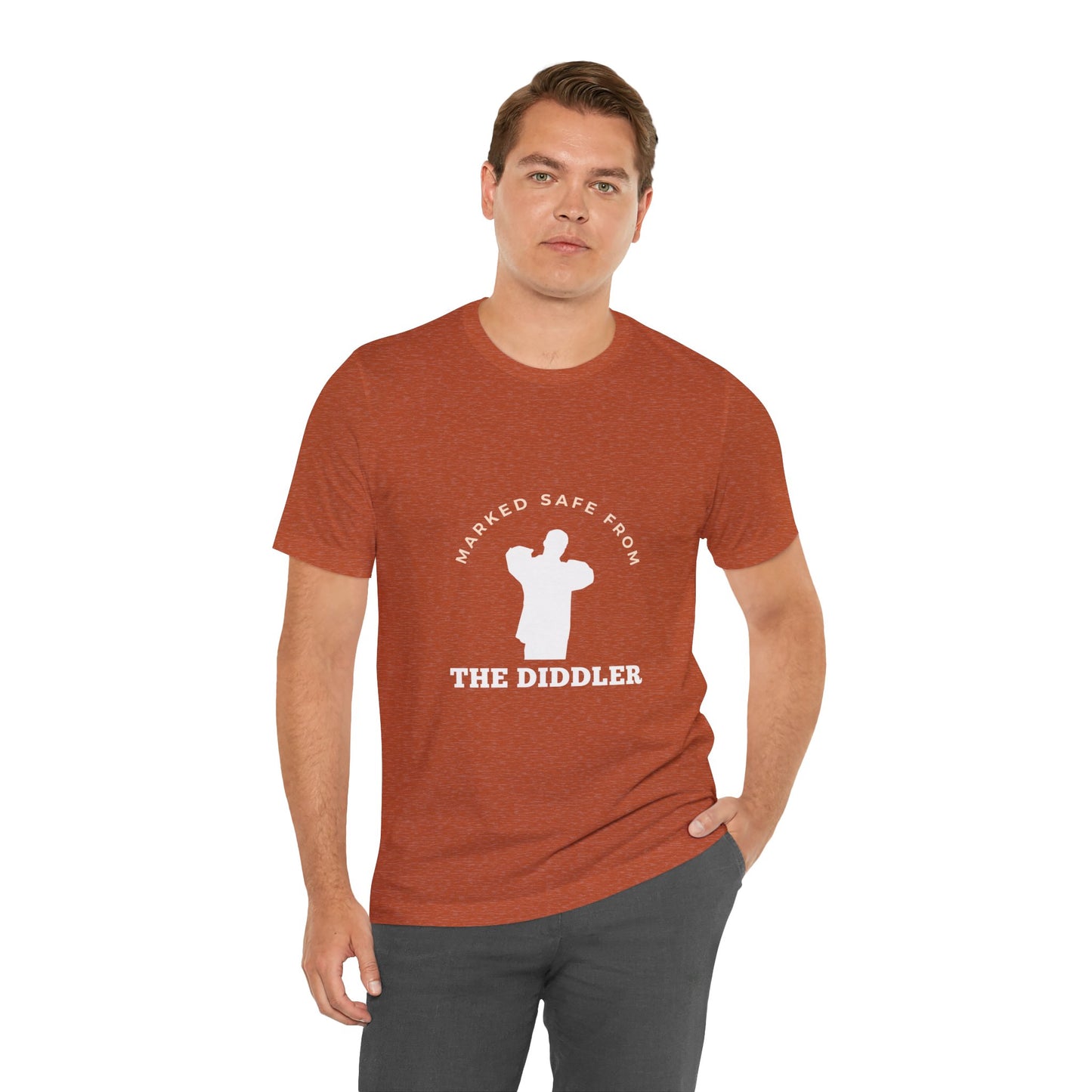 Funny "Marked safe from the Diddler" Unisex T-Shirt