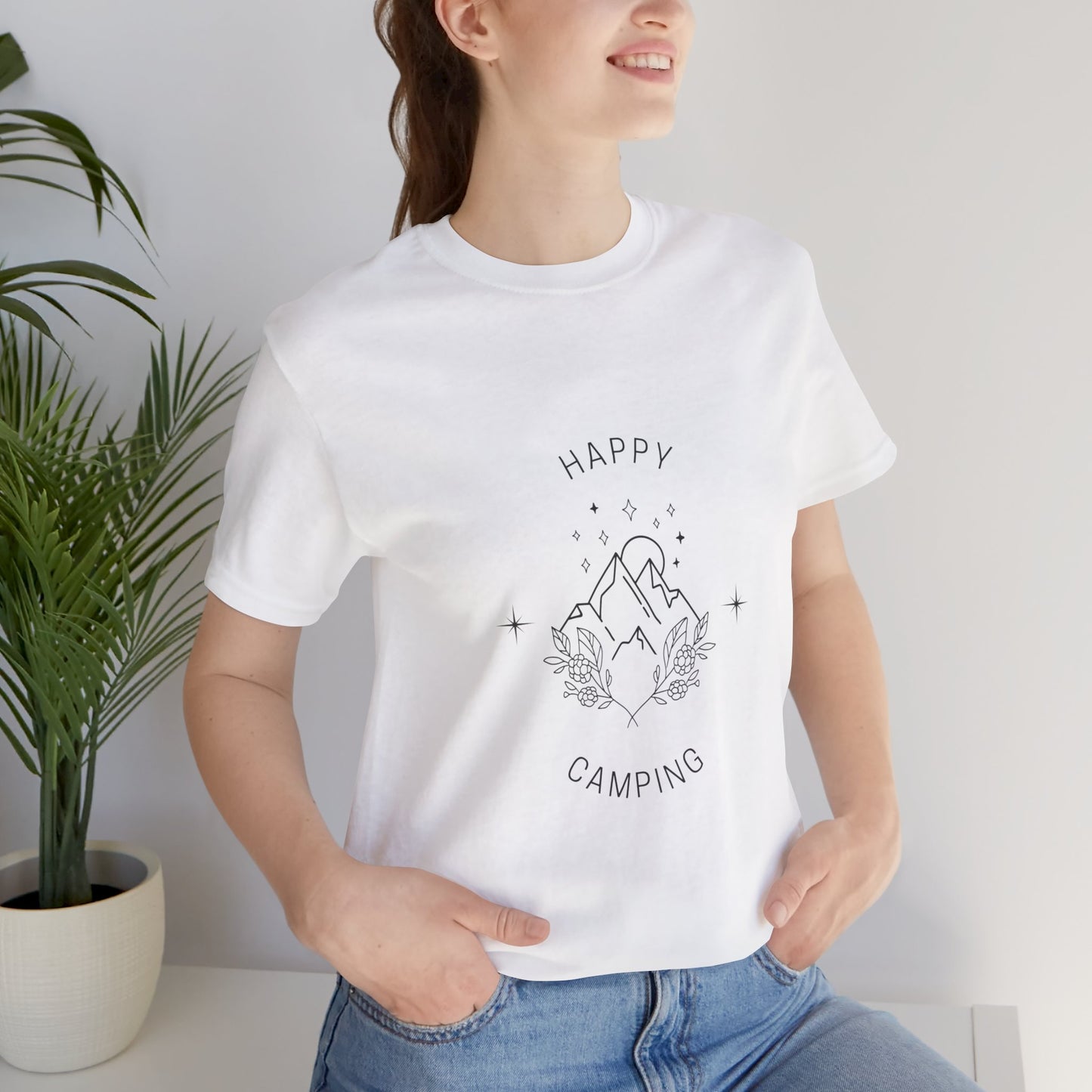 Happy Camping Unisex Short Sleeve Tee