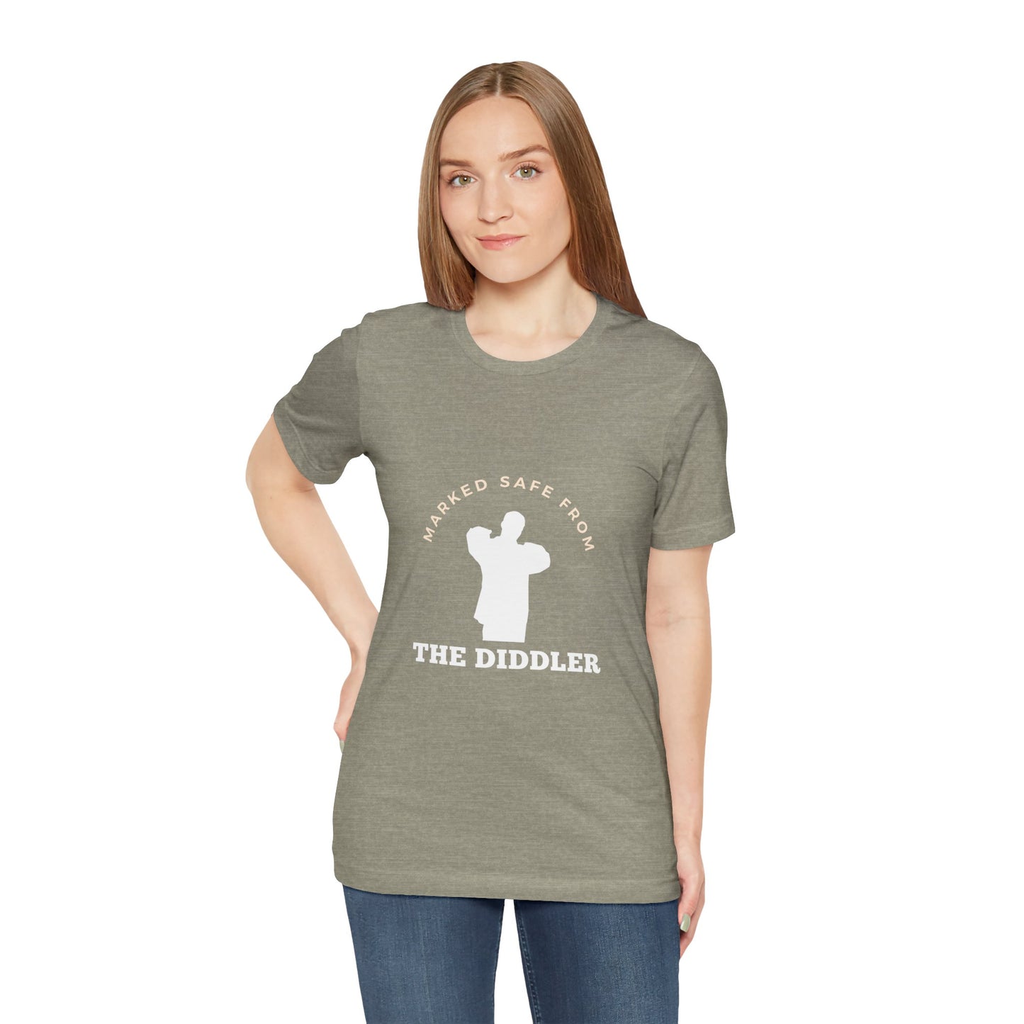 Funny "Marked safe from the Diddler" Unisex T-Shirt