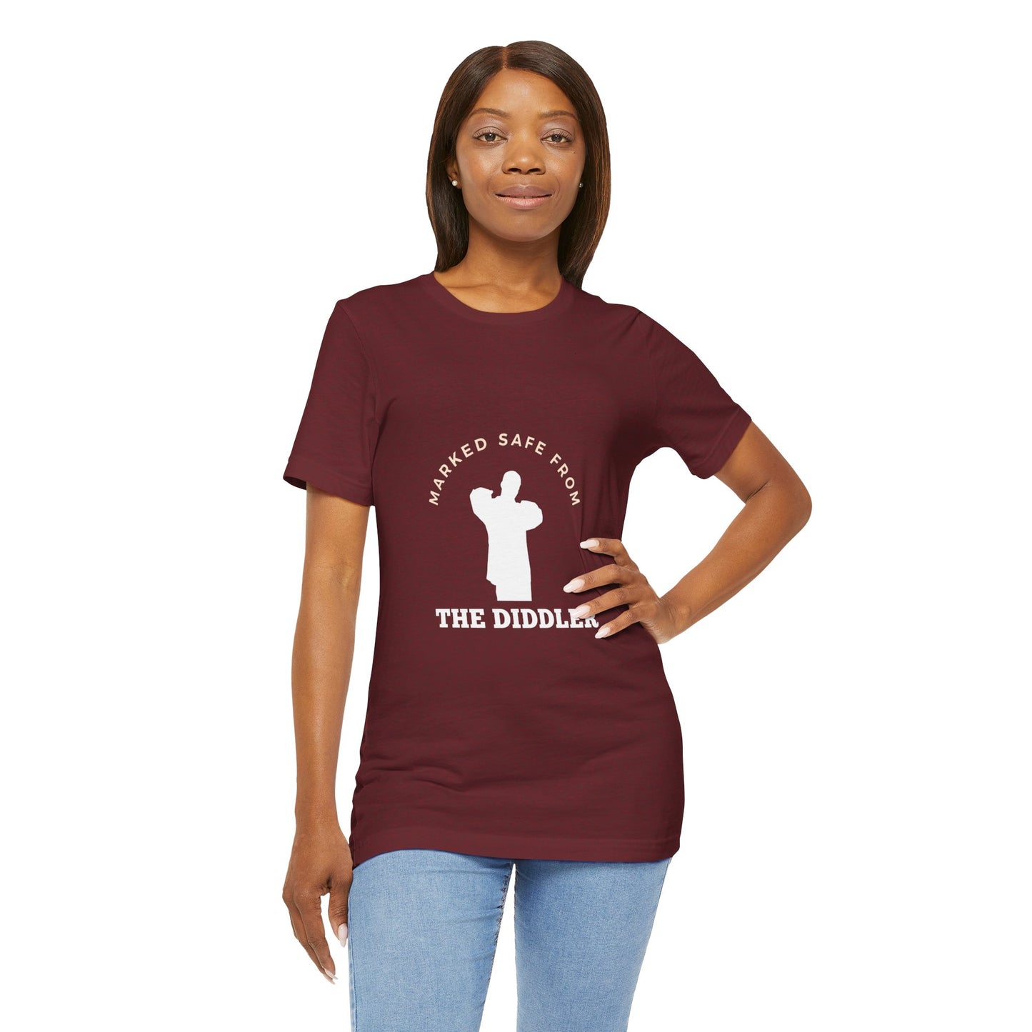 Funny "Marked safe from the Diddler" Unisex T-Shirt