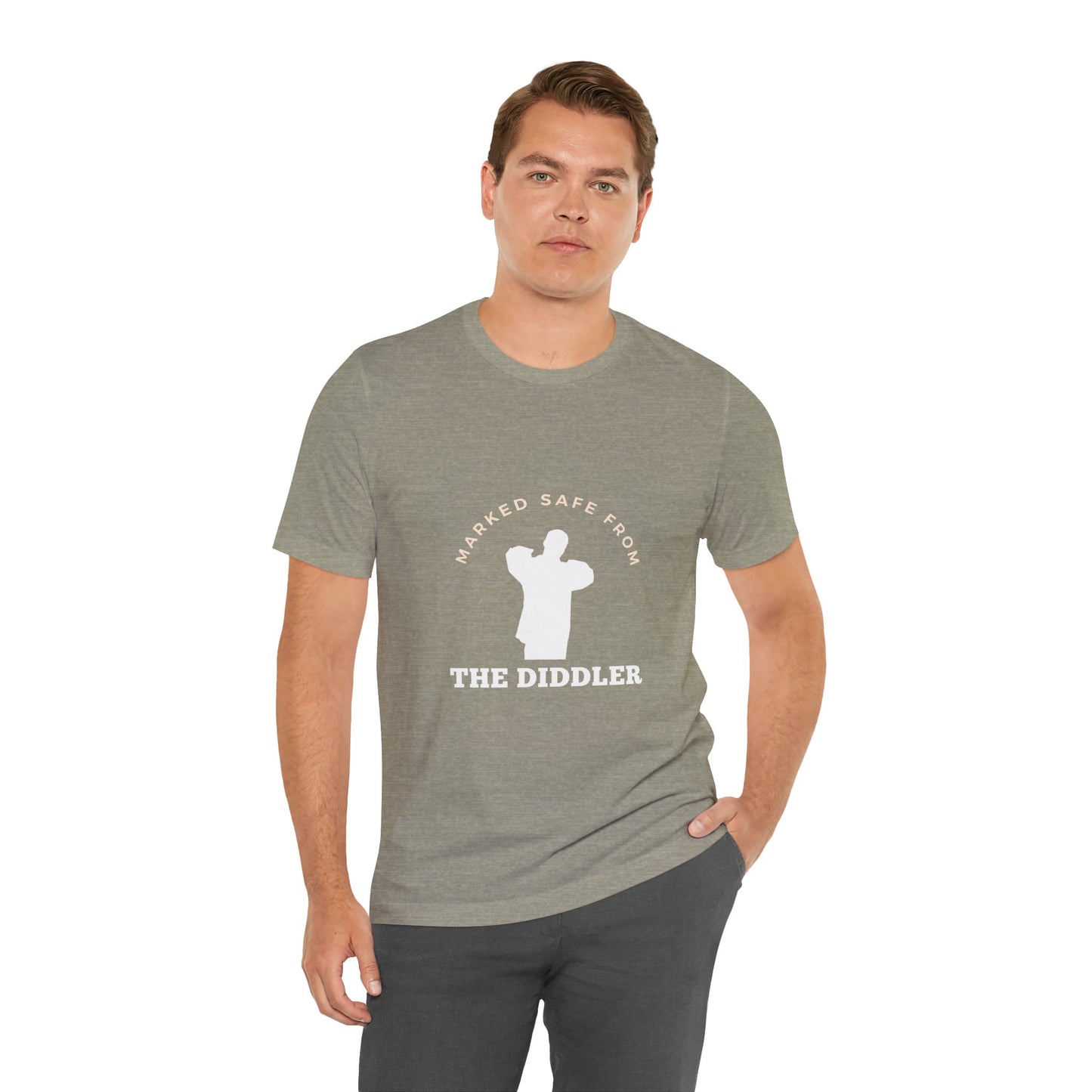 Funny "Marked safe from the Diddler" Unisex T-Shirt