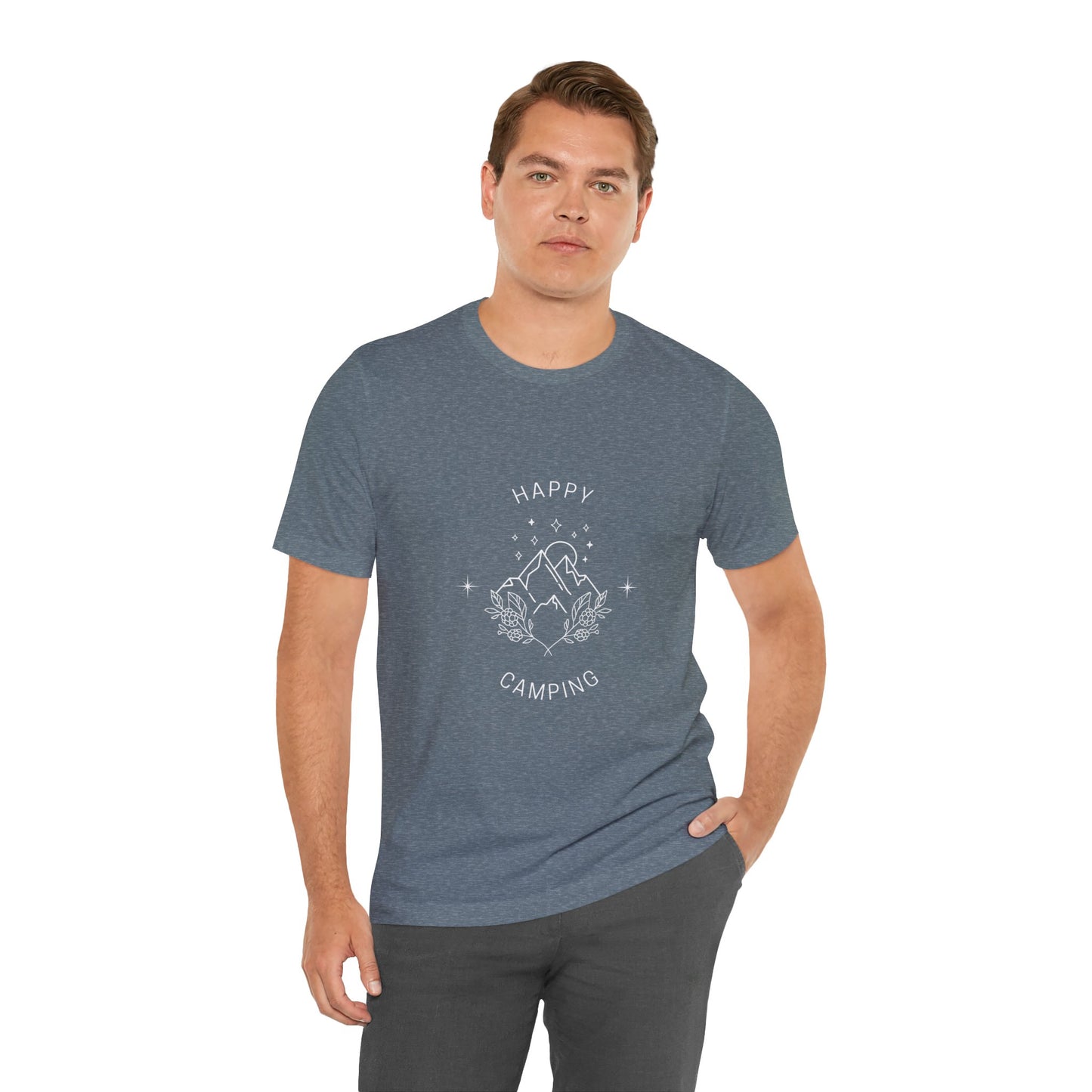 Happy Camping Unisex Short Sleeve Tee