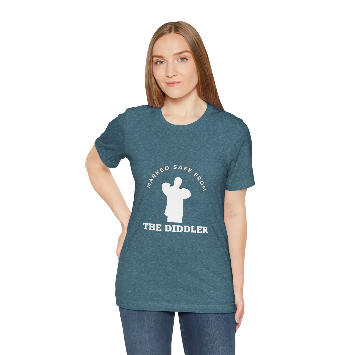 Funny "Marked safe from the Diddler" Unisex T-Shirt