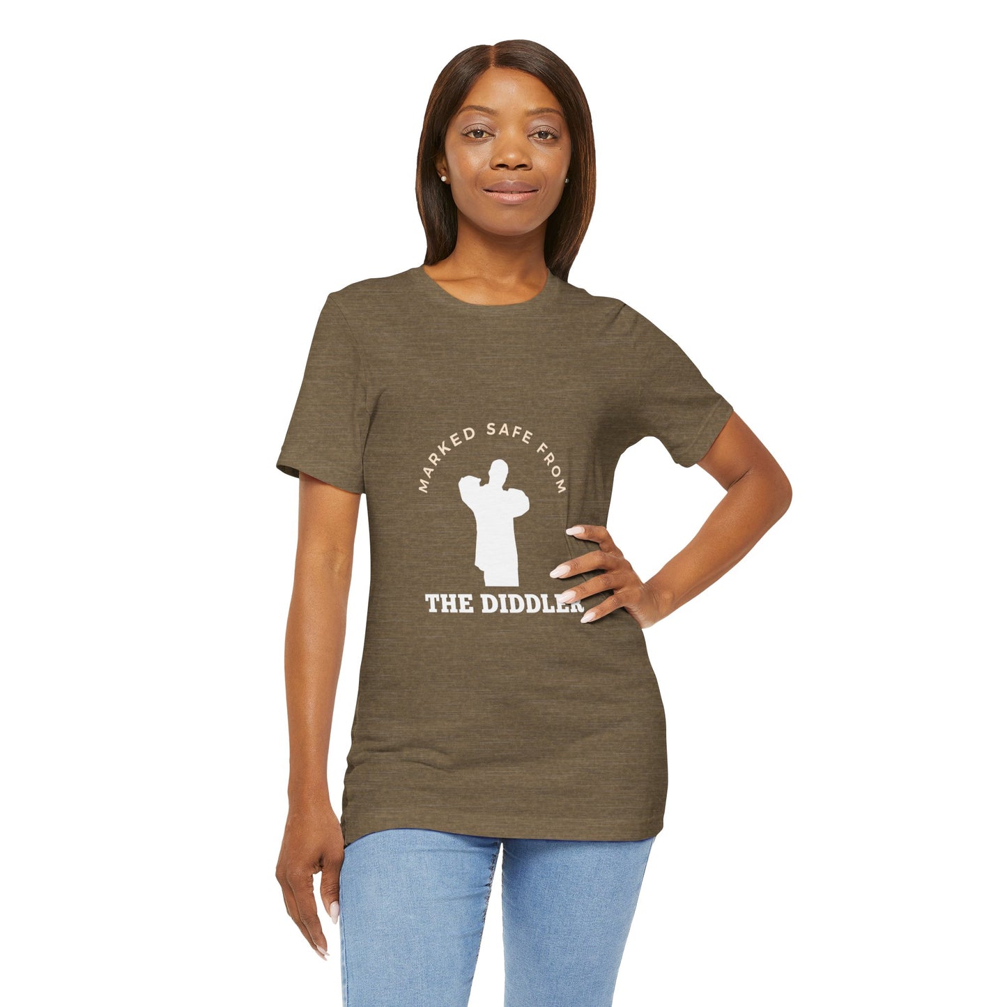 Funny "Marked safe from the Diddler" Unisex T-Shirt