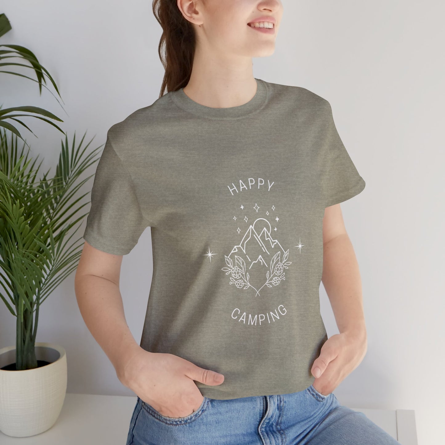 Happy Camping Unisex Short Sleeve Tee