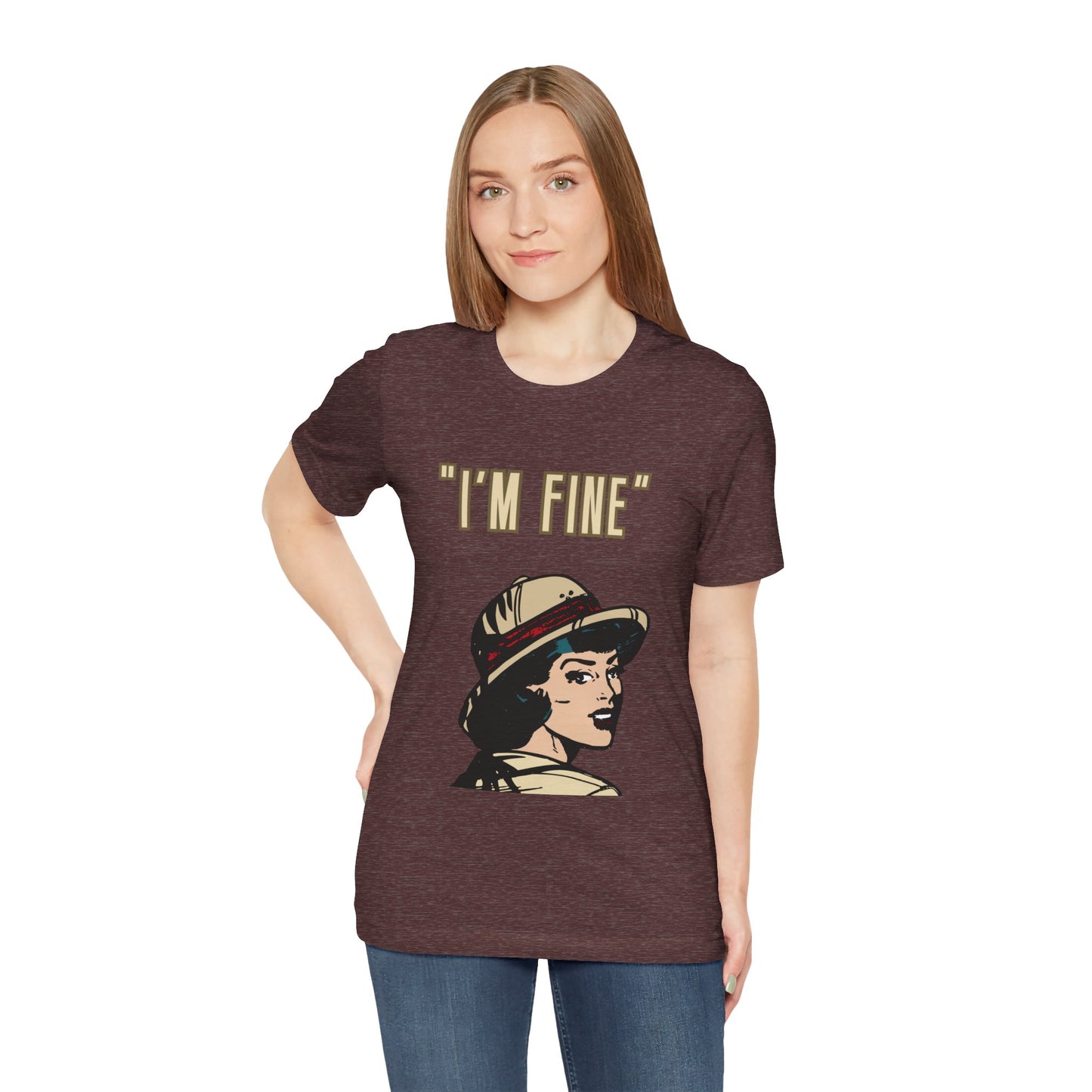 Funny I'm Fine Unisex Tee