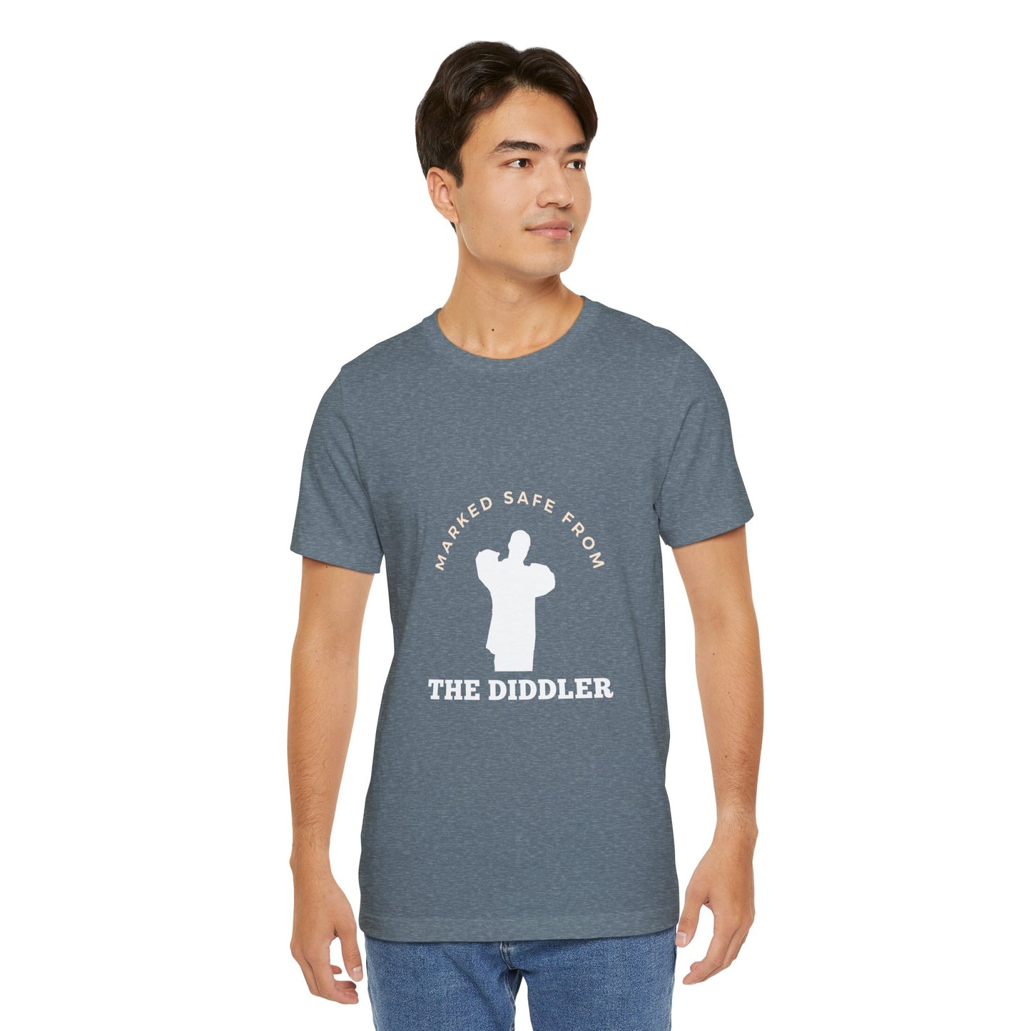 Funny "Marked safe from the Diddler" Unisex T-Shirt