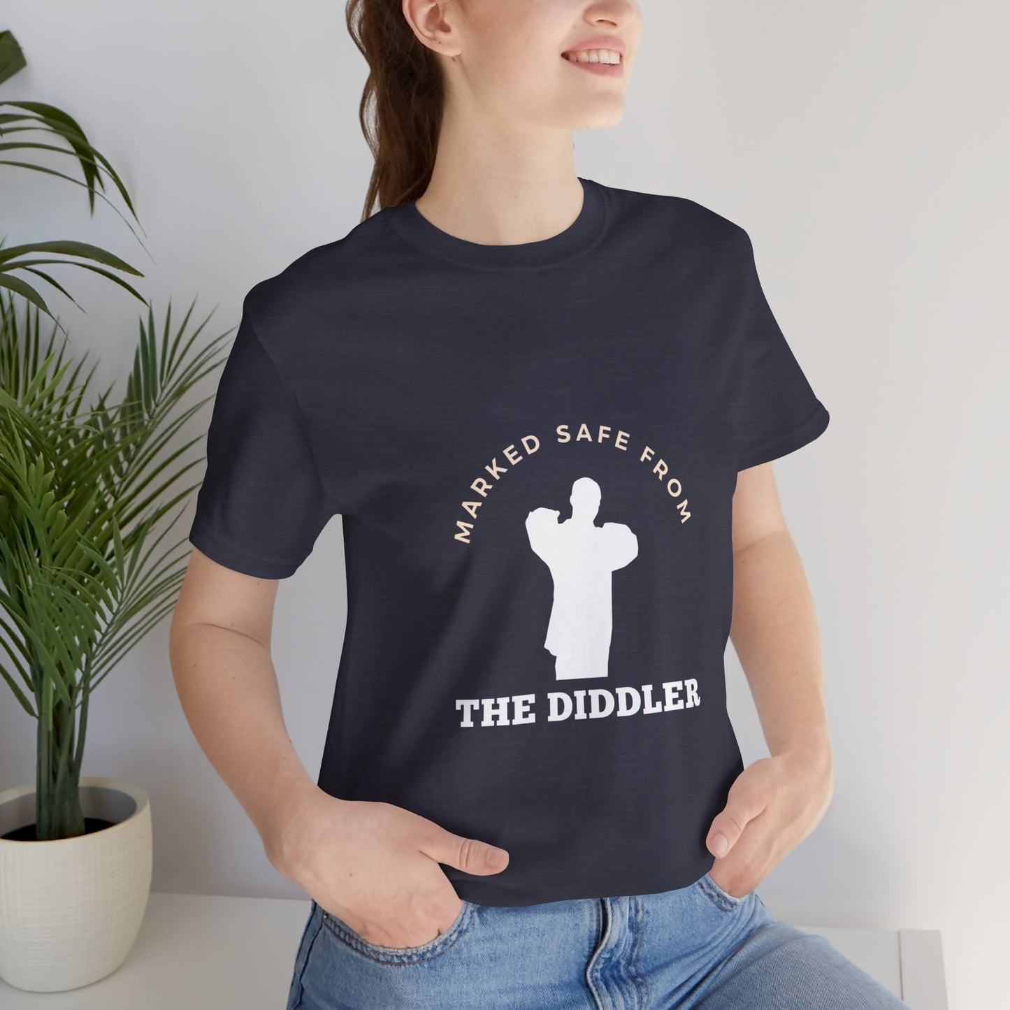 Funny "Marked safe from the Diddler" Unisex T-Shirt