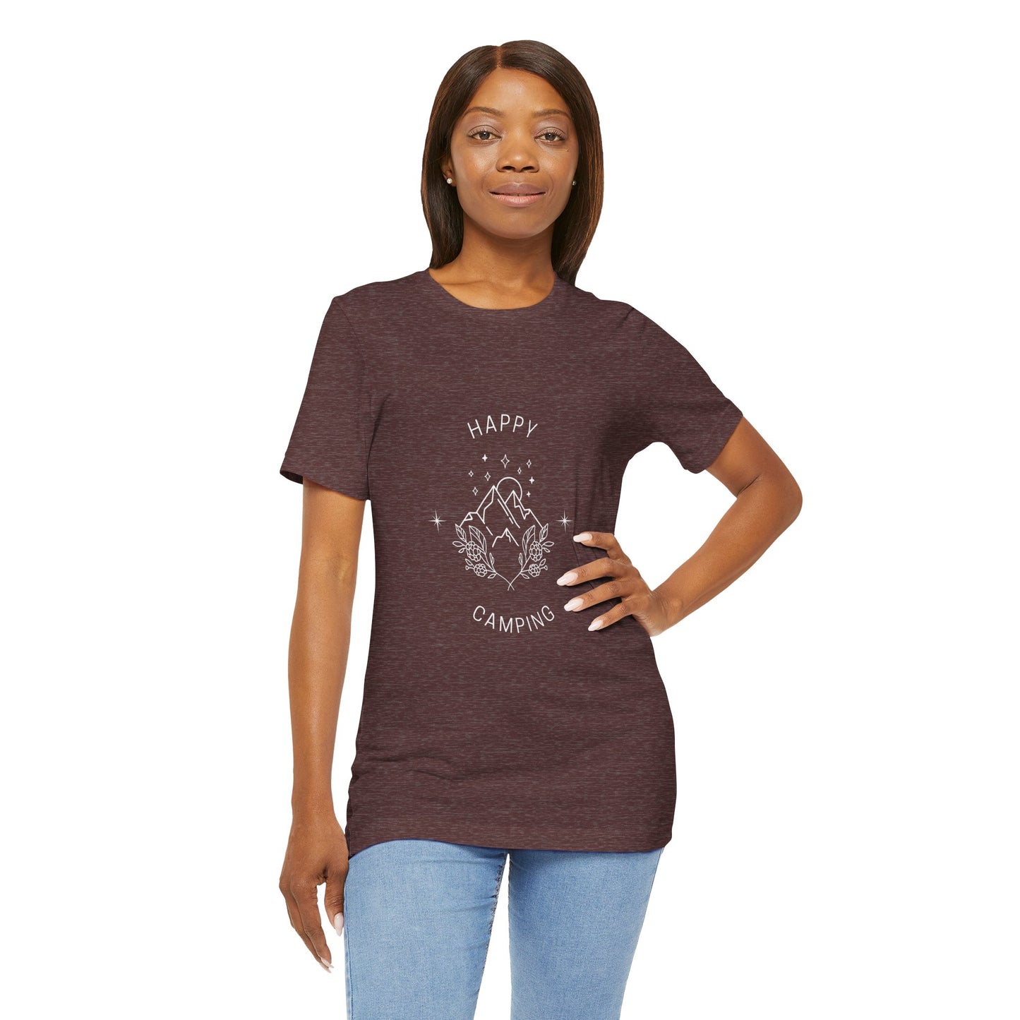 Happy Camping Unisex Short Sleeve Tee