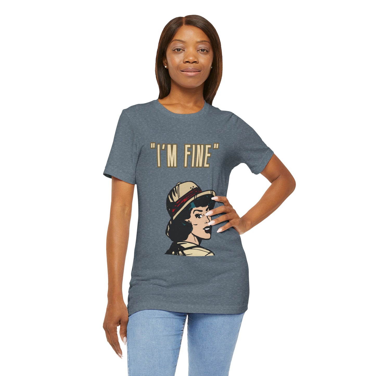 Funny I'm Fine Unisex Tee