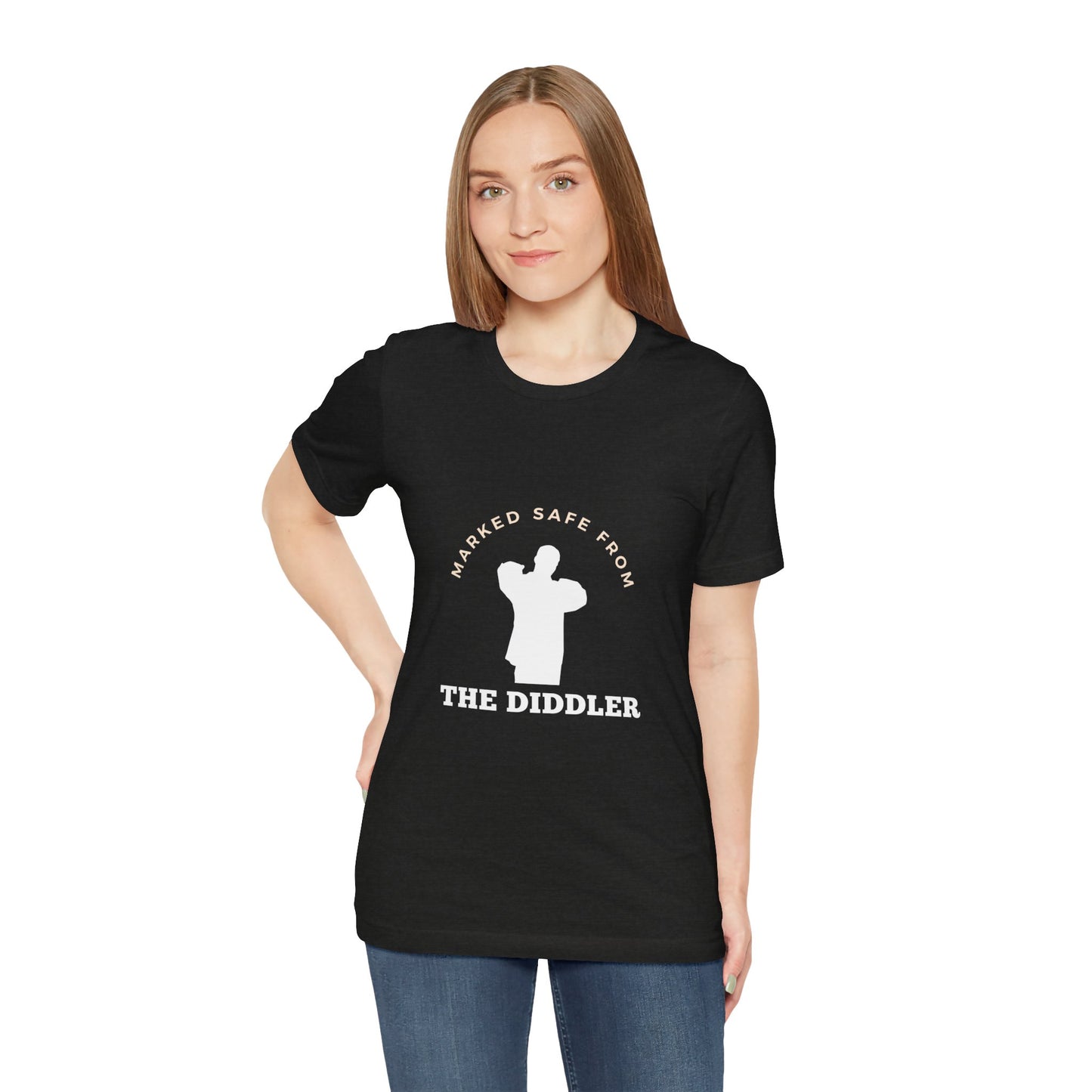 Funny "Marked safe from the Diddler" Unisex T-Shirt