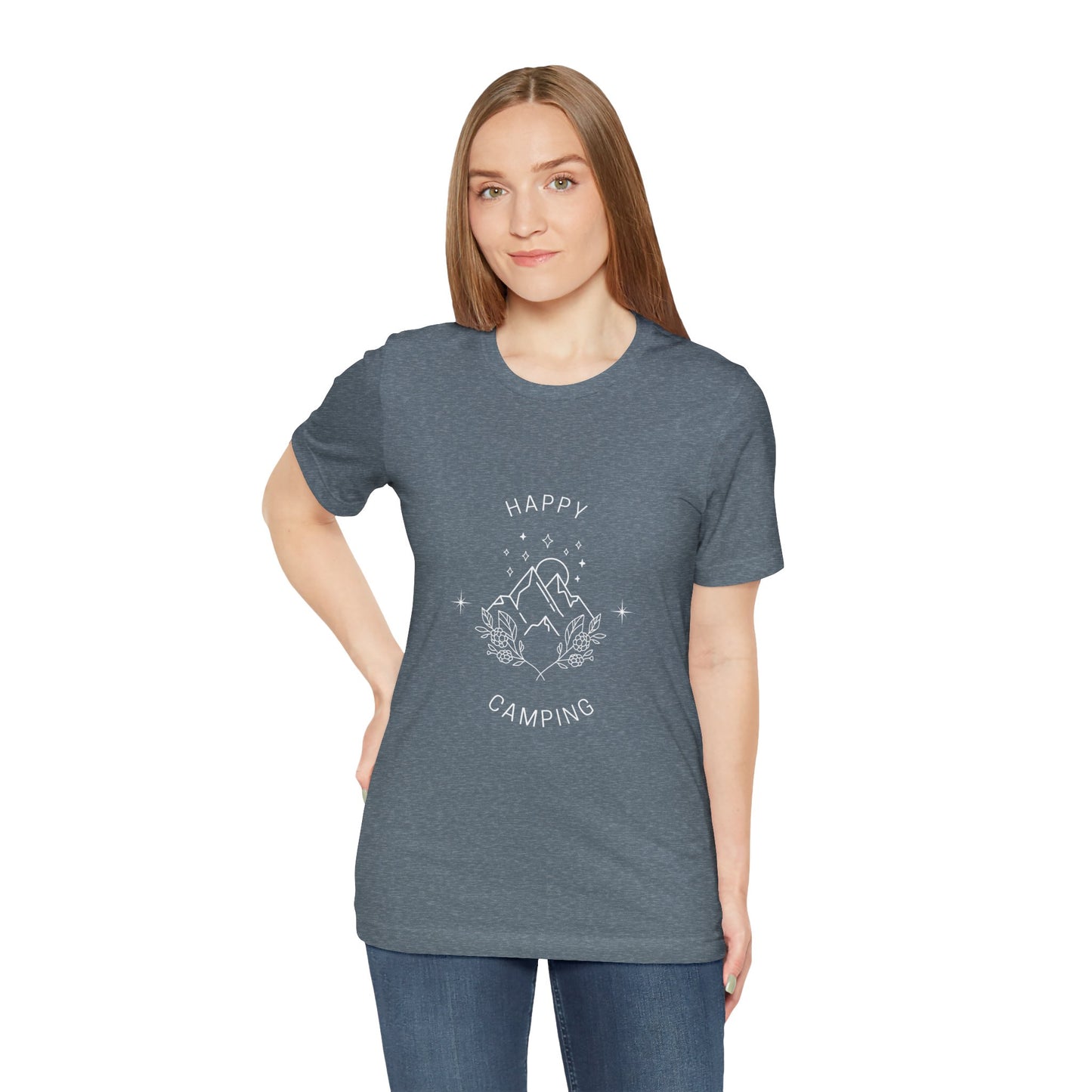 Happy Camping Unisex Short Sleeve Tee