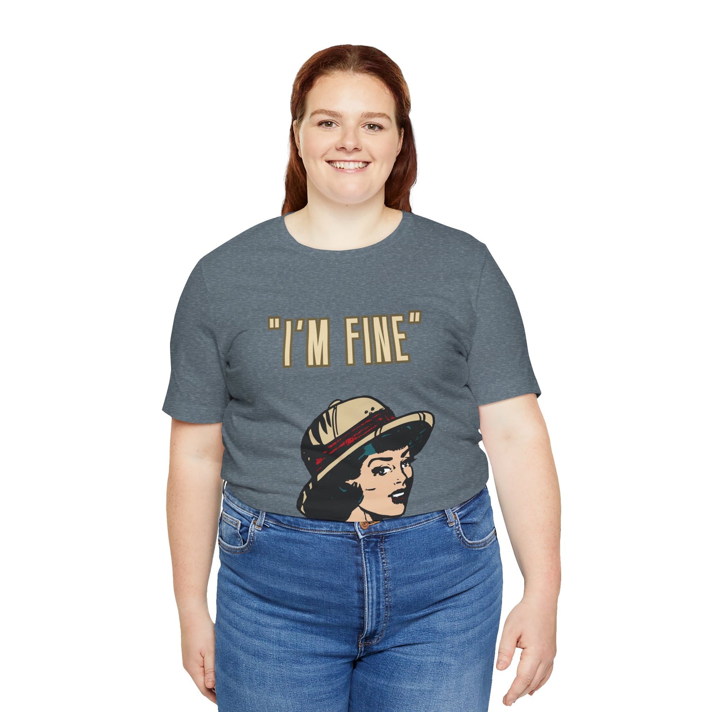 Funny I'm Fine Unisex Tee