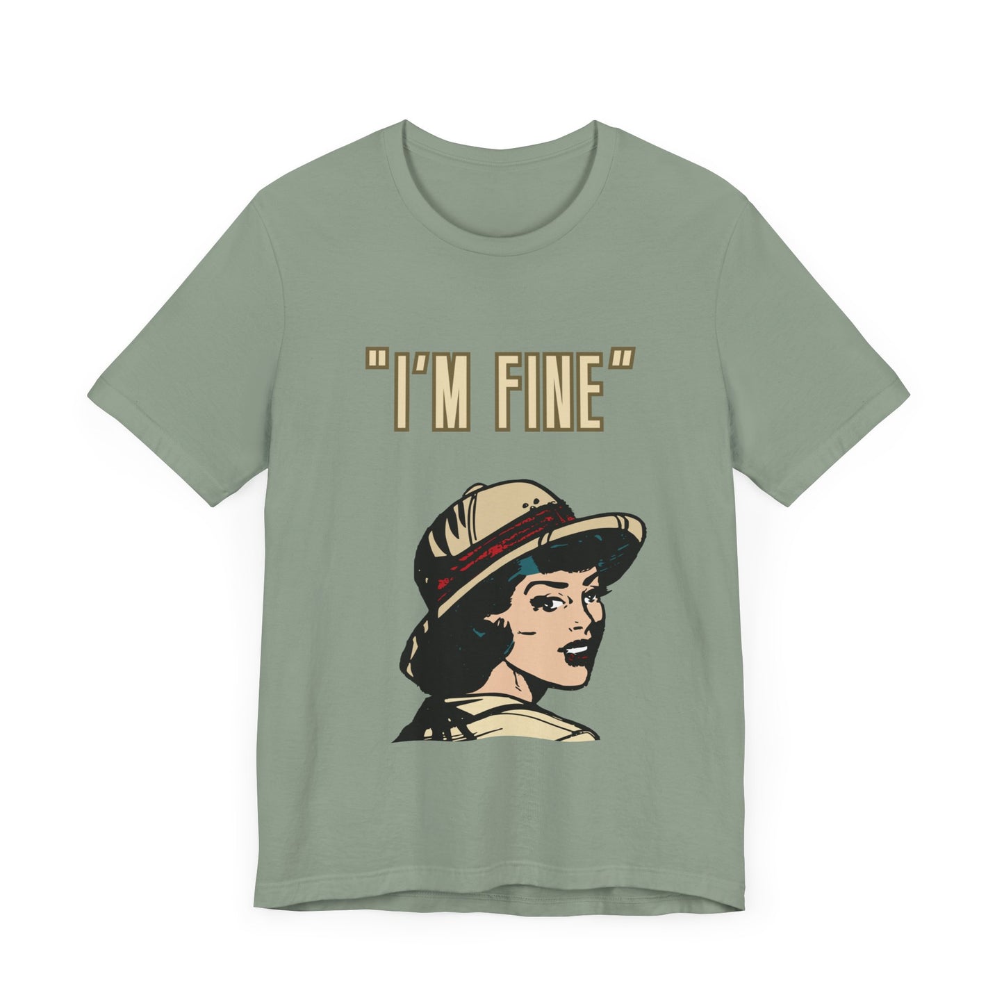 Funny I'm Fine Unisex Tee