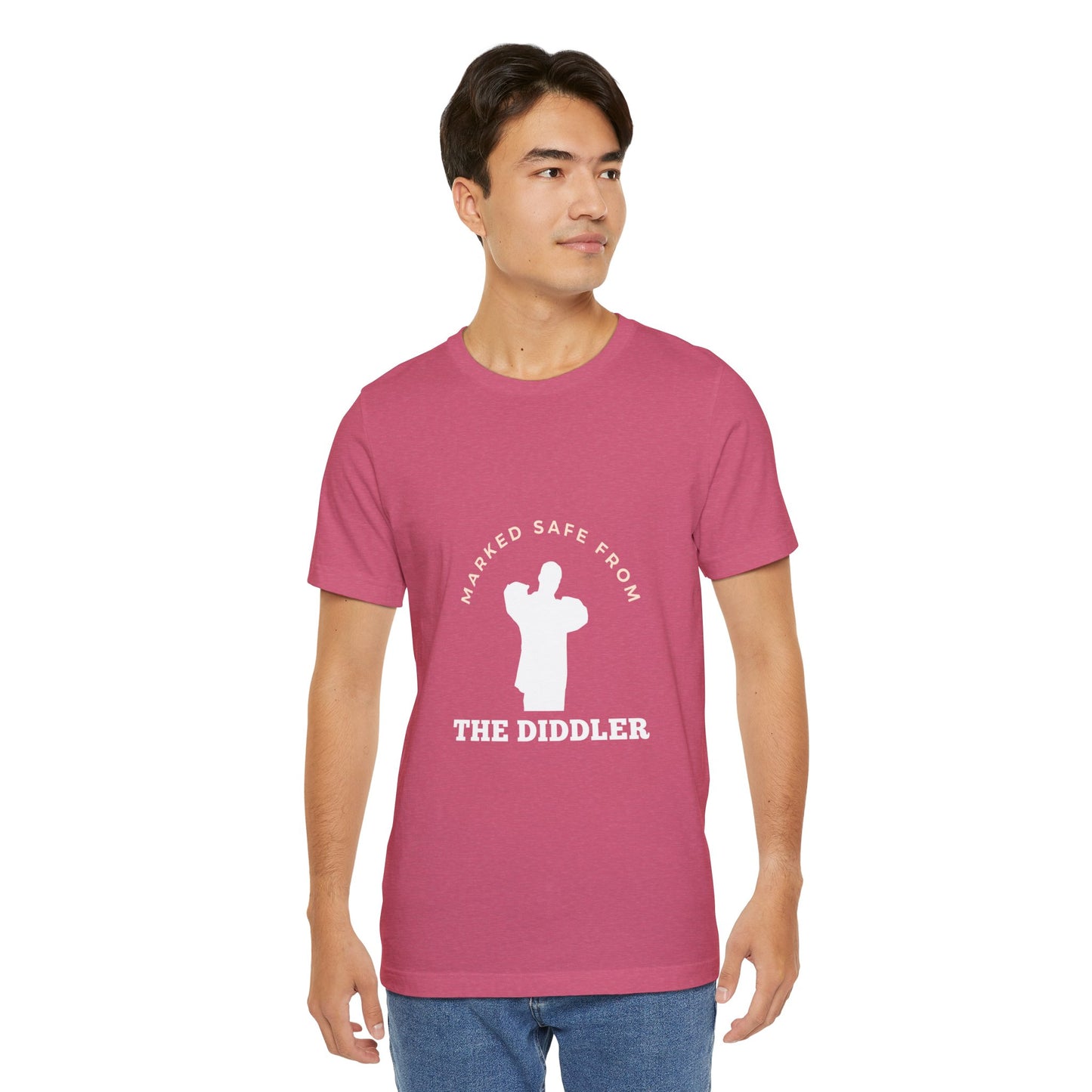 Funny "Marked safe from the Diddler" Unisex T-Shirt