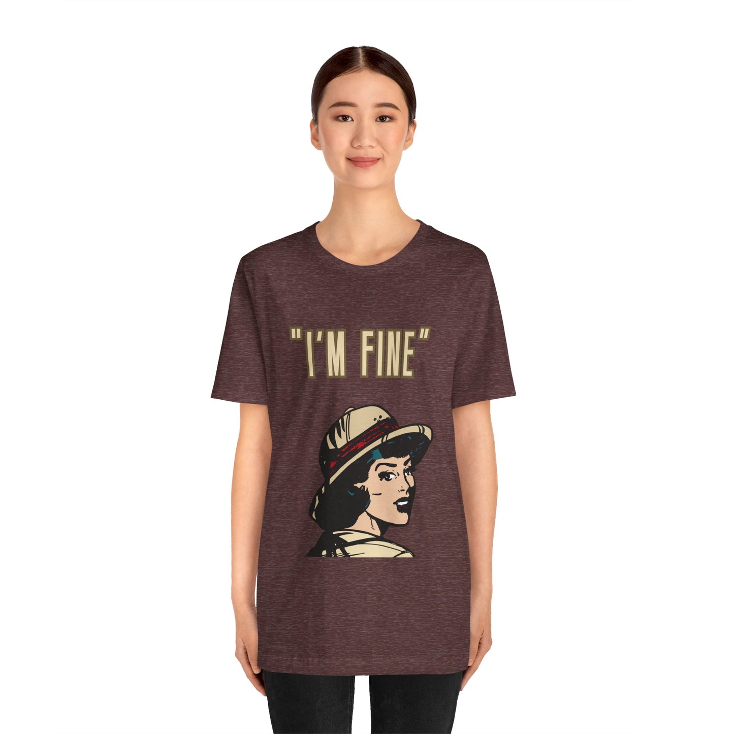 Funny I'm Fine Unisex Tee