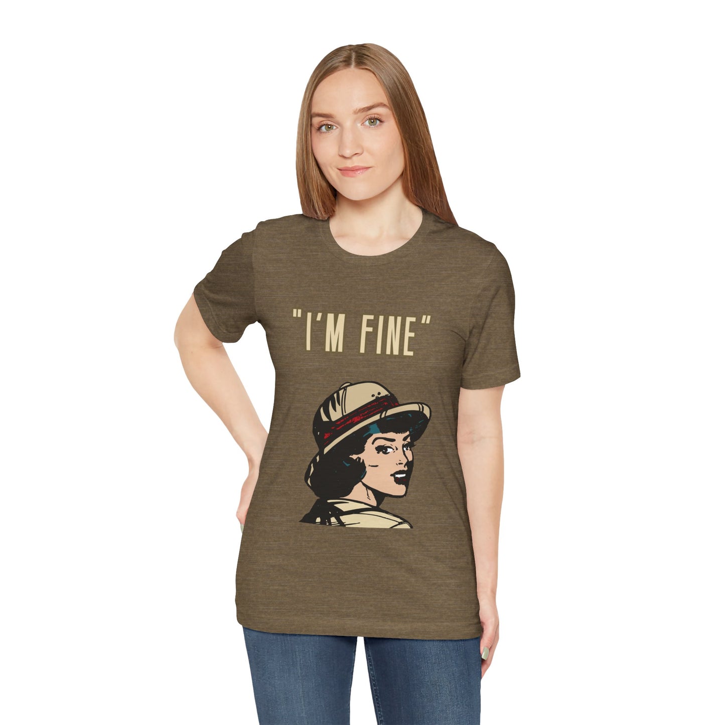 Funny I'm Fine Unisex Tee