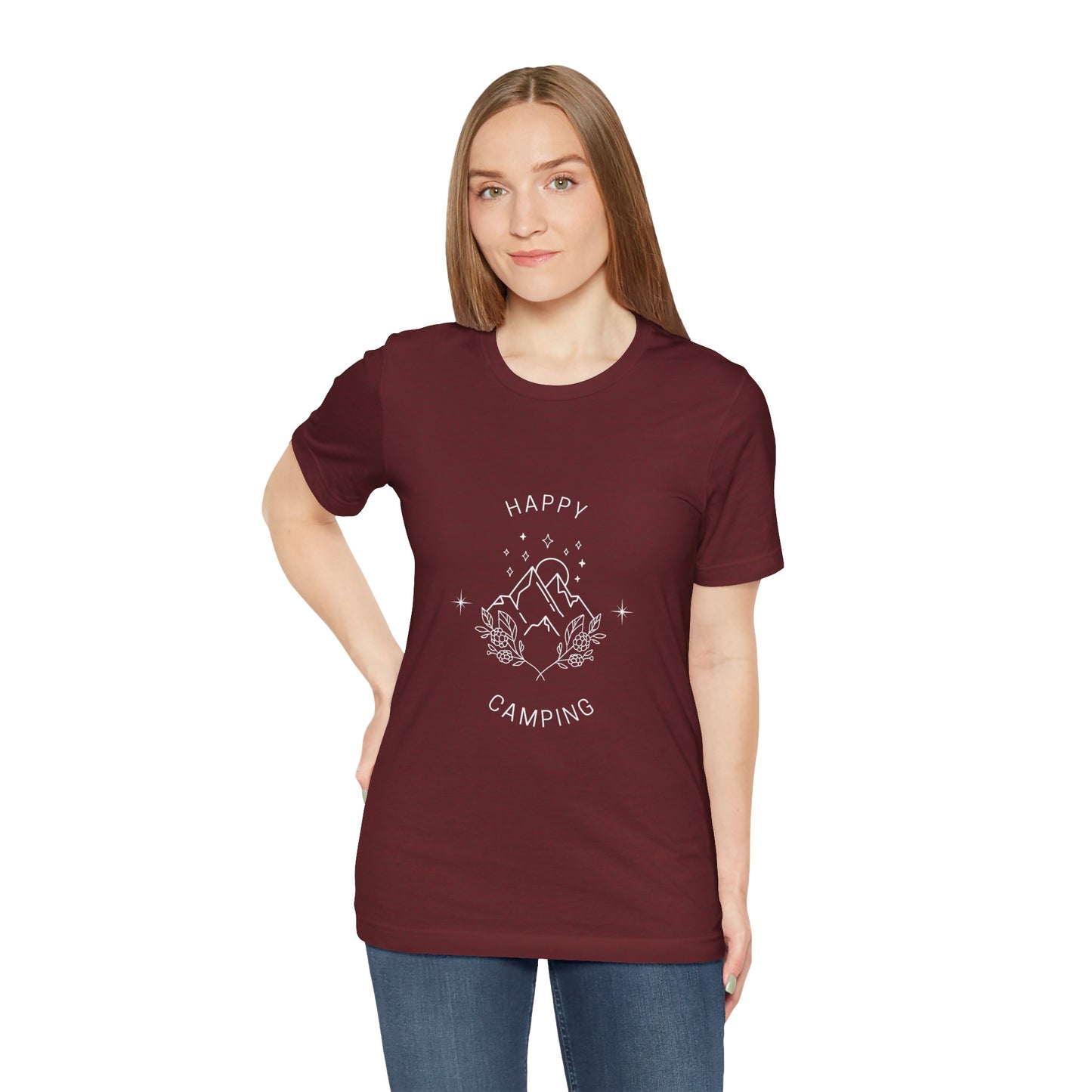 Happy Camping Unisex Short Sleeve Tee