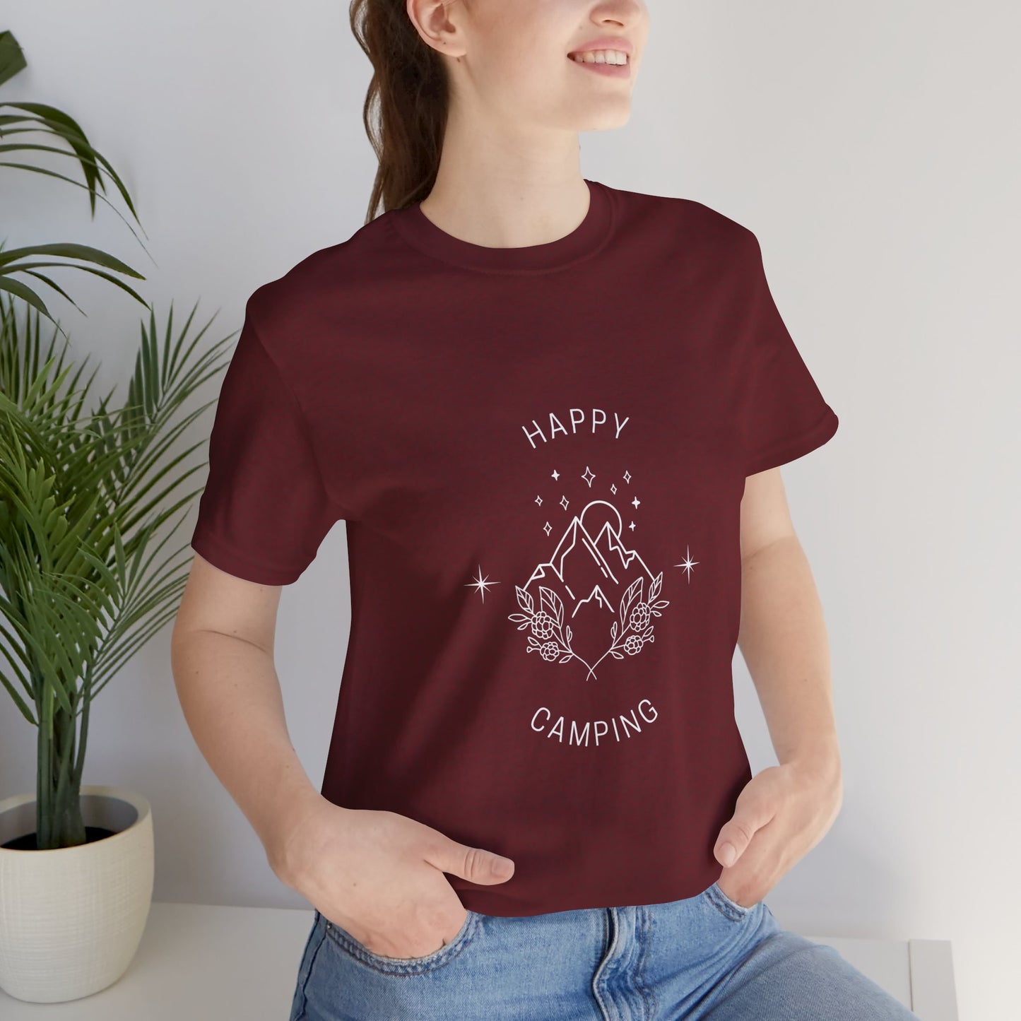 Happy Camping Unisex Short Sleeve Tee